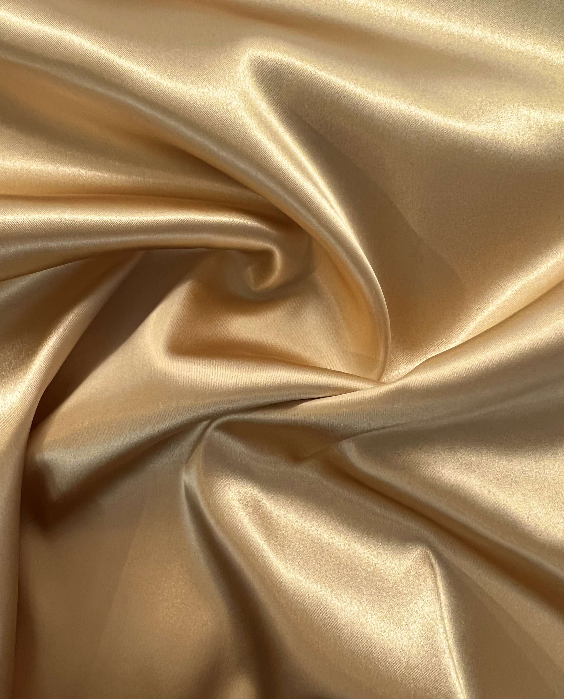 Italian Acetate Stretch Satin in Mustard Seed