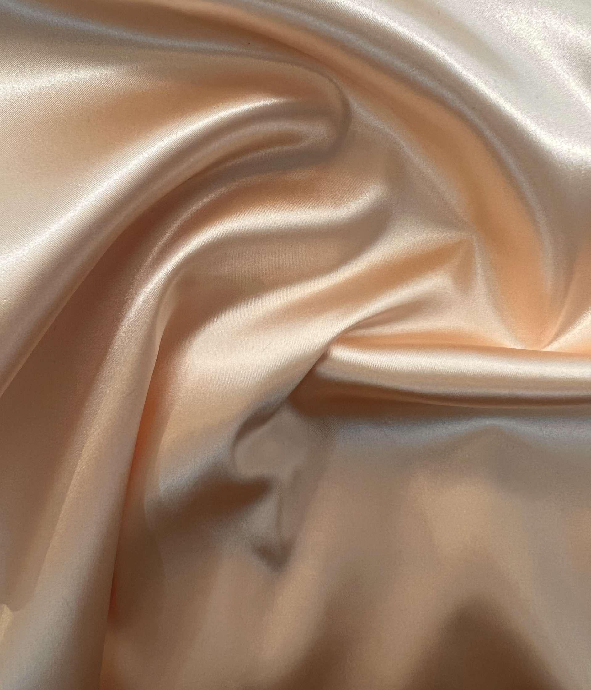 Italian Acetate Stretch Satin in Sand