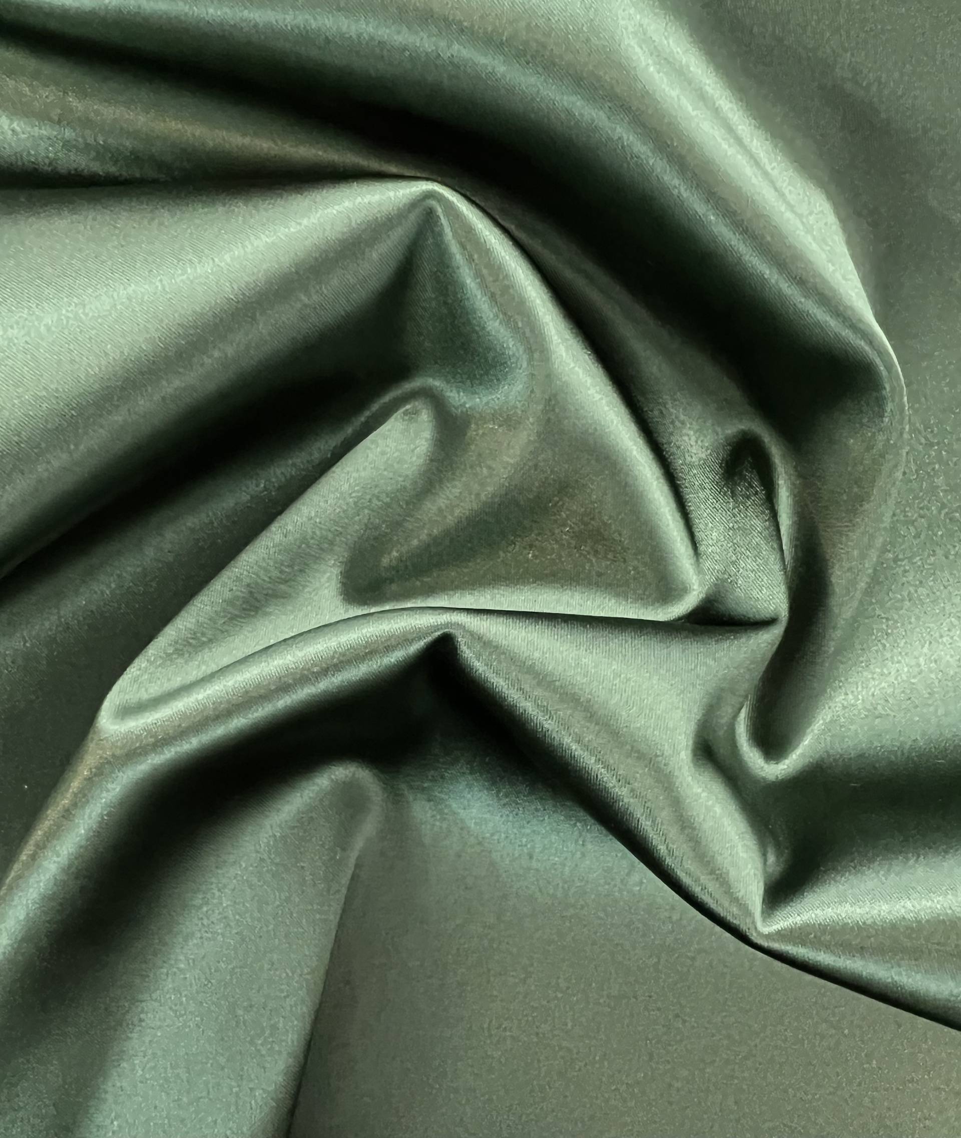 Italian Acetate Stretch Satin in Avocado