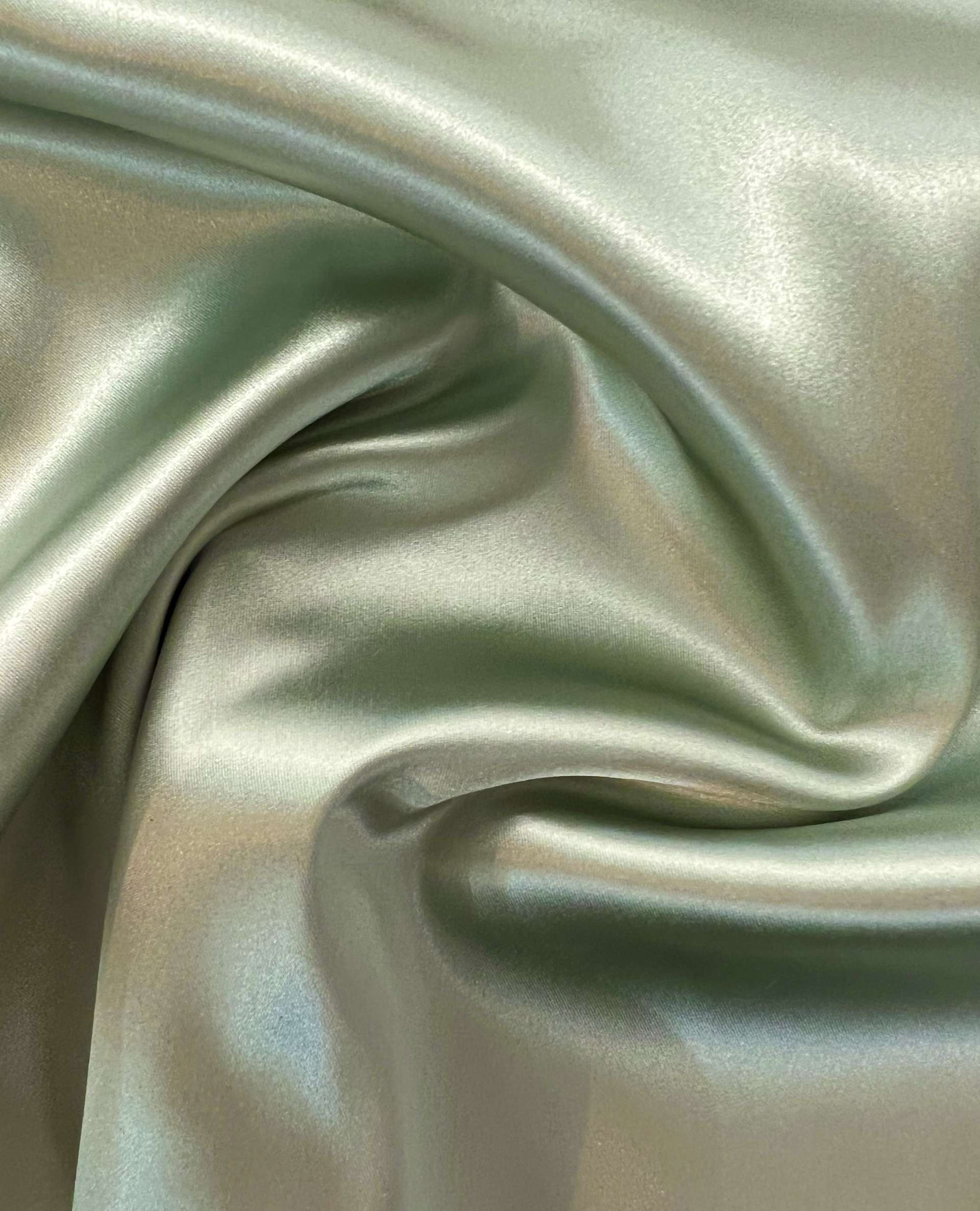Italian Acetate Stretch Satin in Shiitake