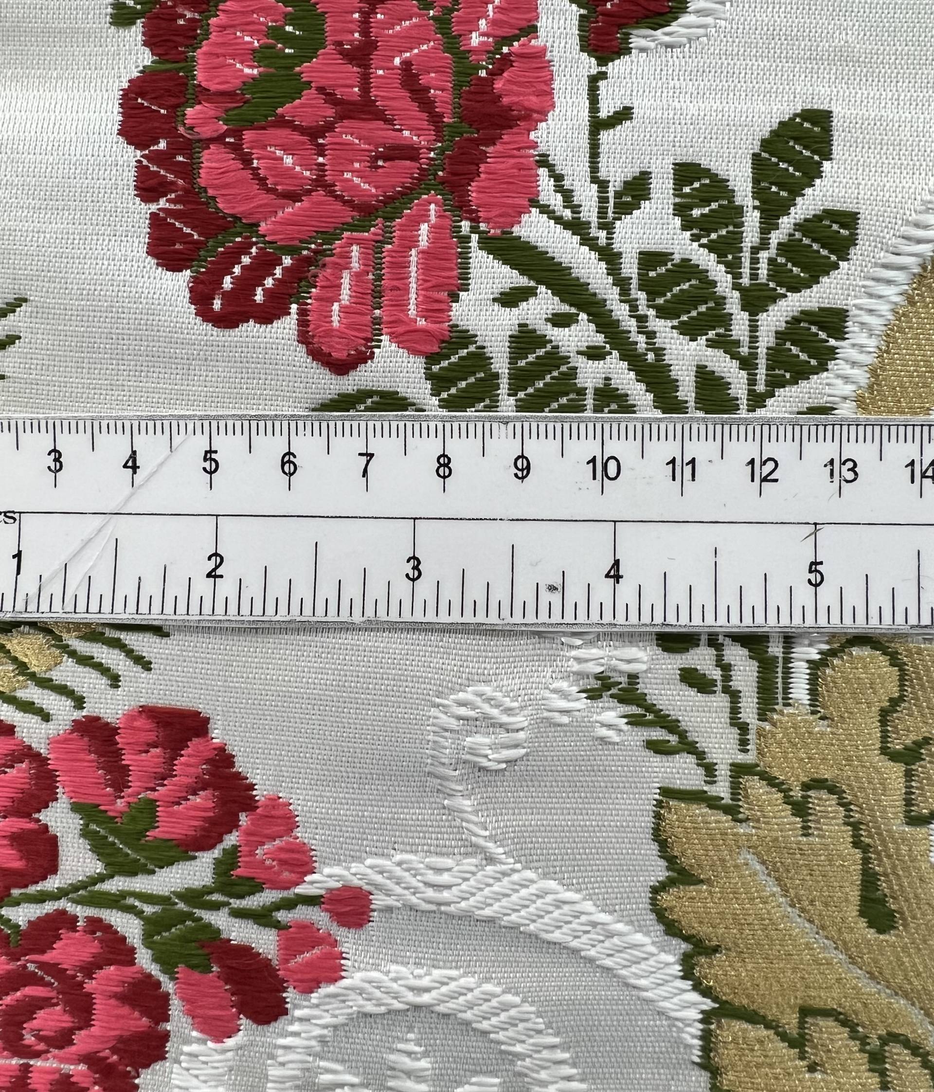 Handloom Brocade in White