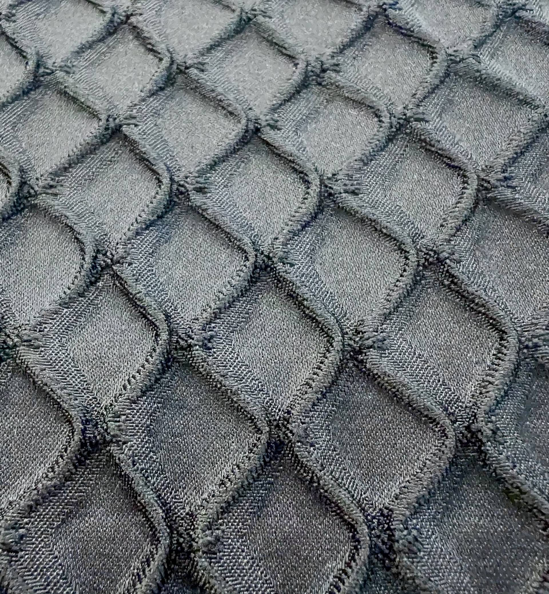 Birdseye Cloqué in Black