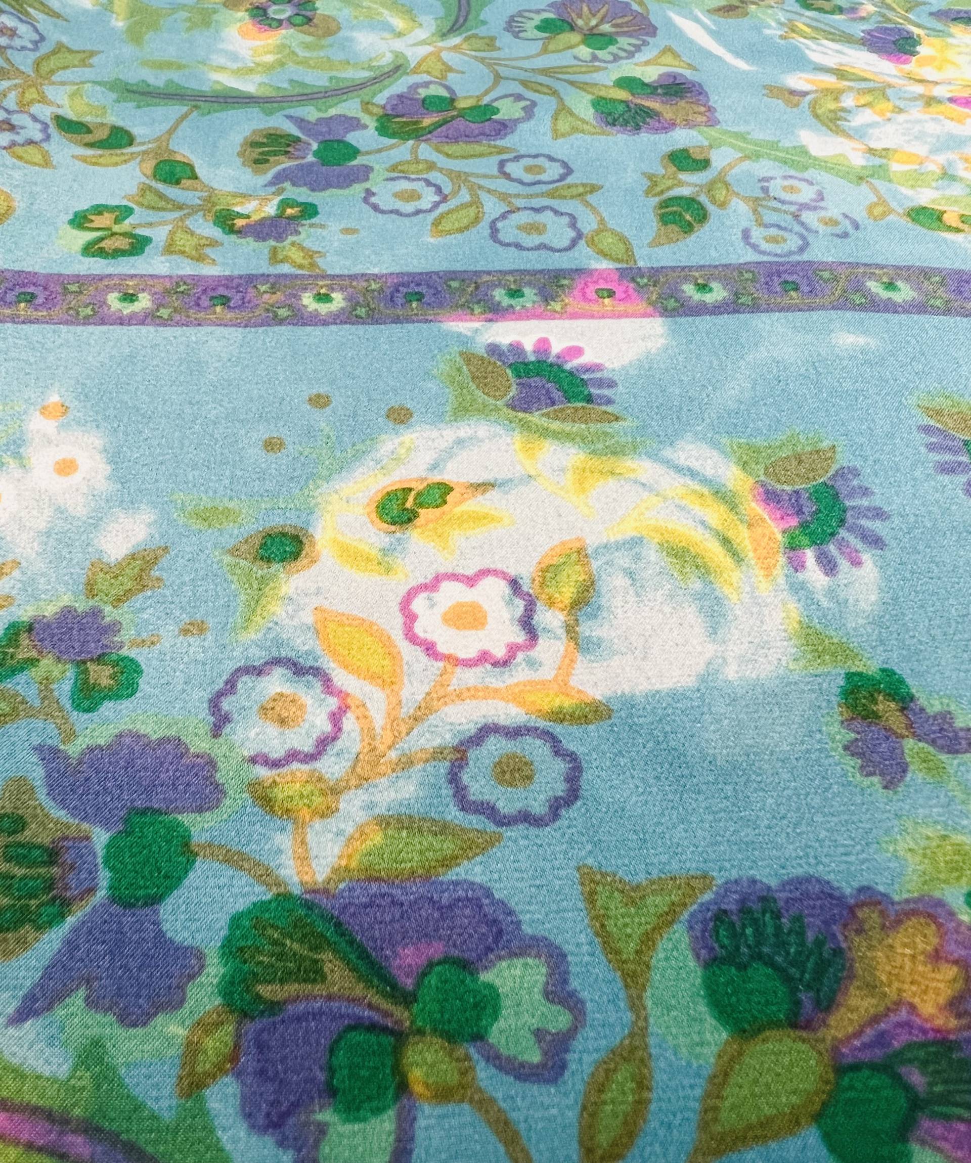 Printed Silk Charmeuse