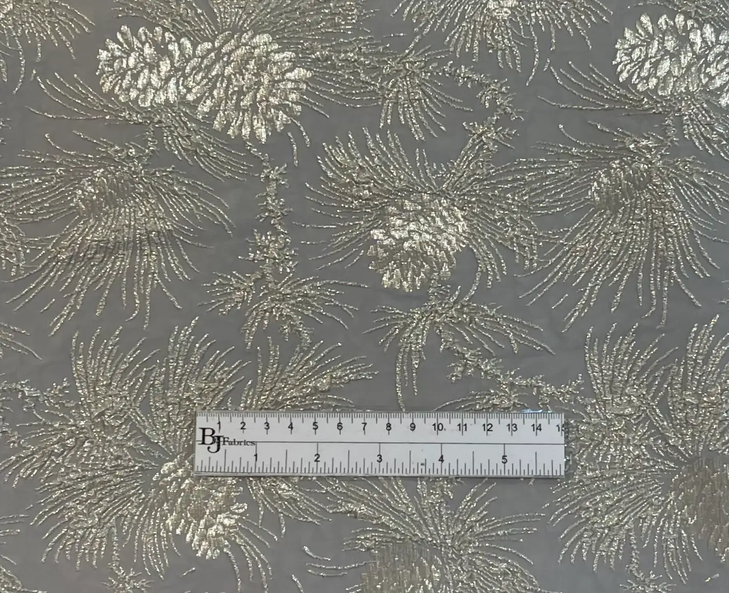 Made in France Stretch Metallic Brocade