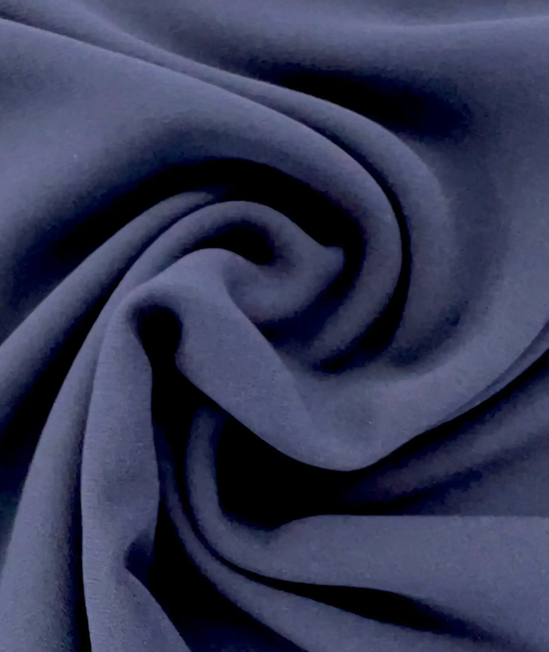 Triacetate & Polyester Blend Stretch Georgette In Navy