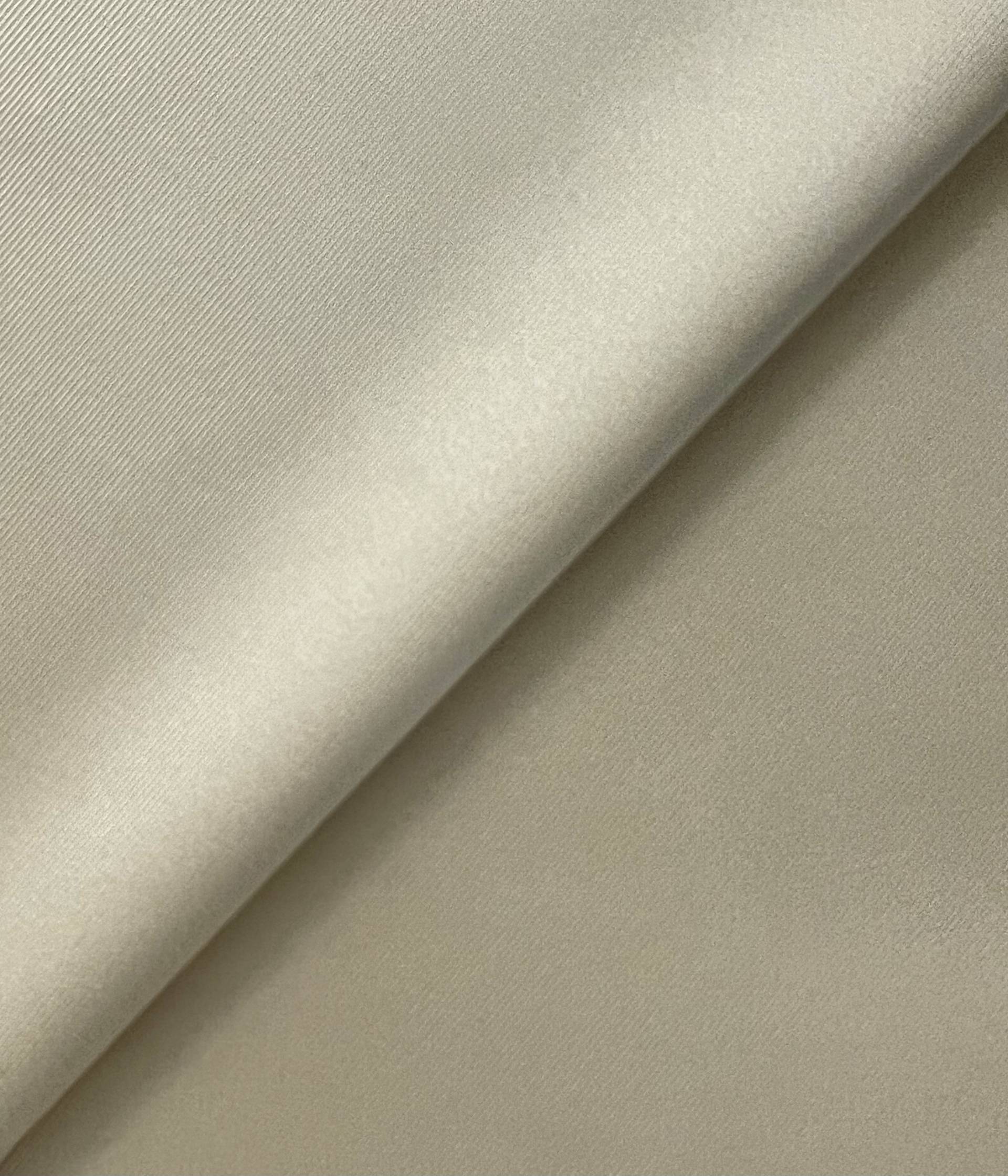 Stretch Twill Back Acetate Satin in Cream