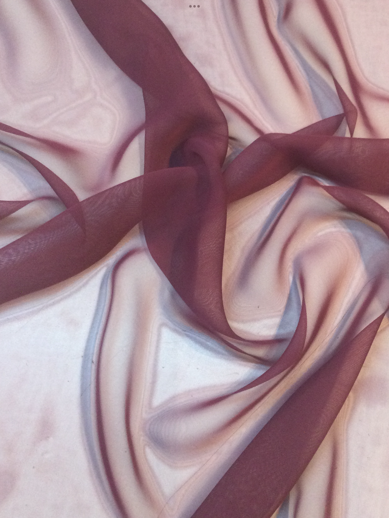 Polyester Chiffon in Wine