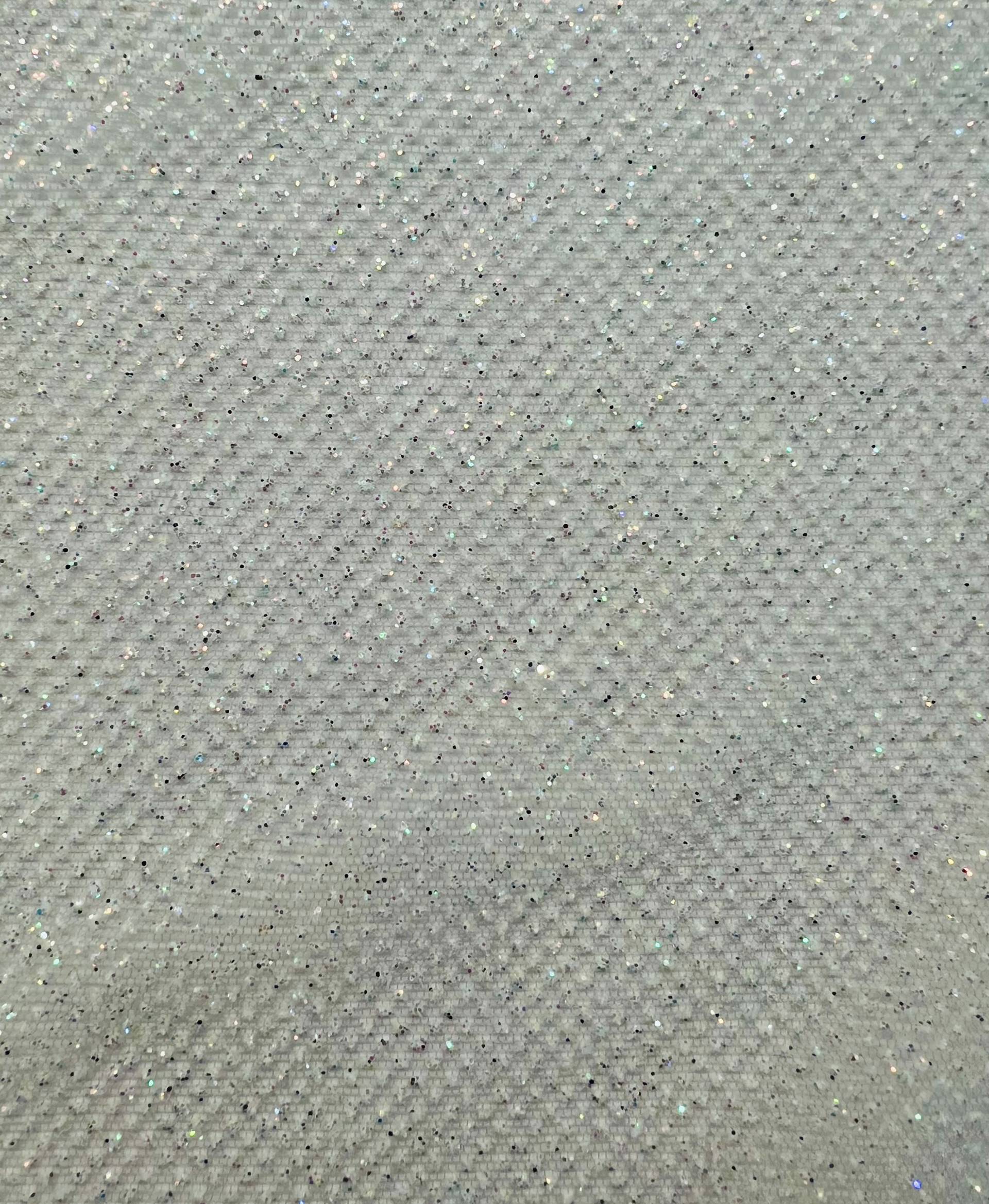 Glitter Tulle in Silver Grey