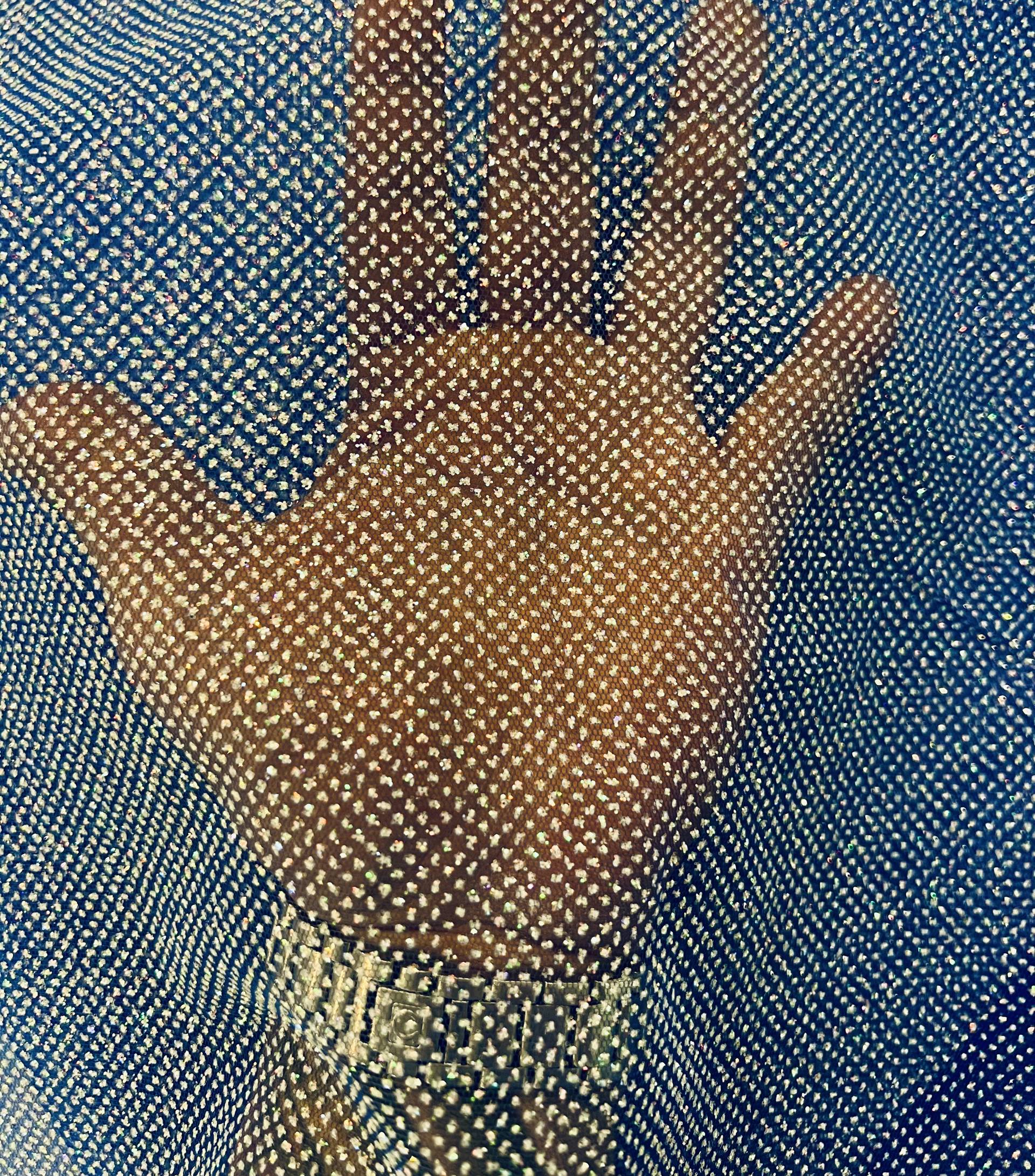 Glitter Tulle in Royal Blue