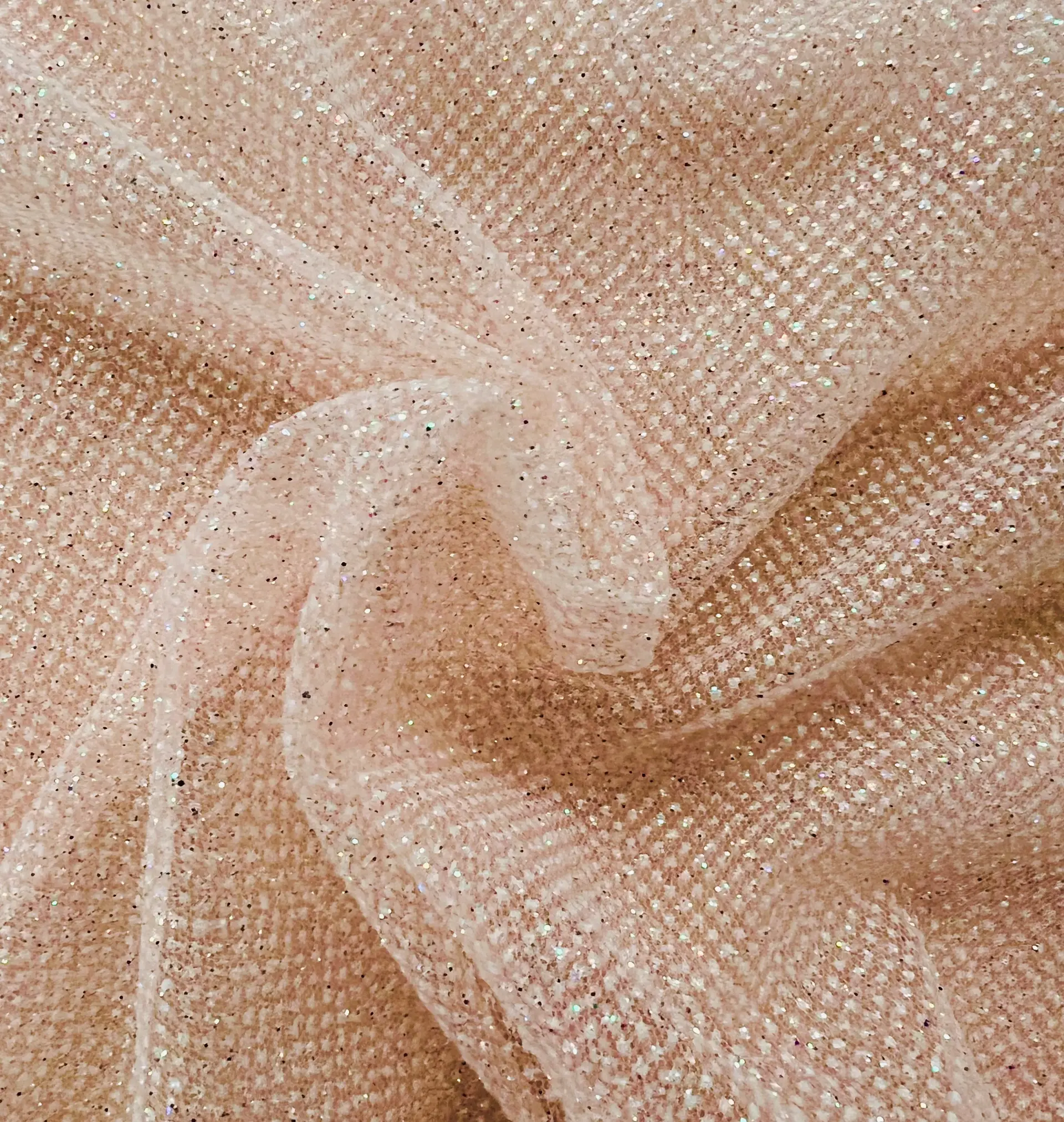 Glitter Tulle in Blush
