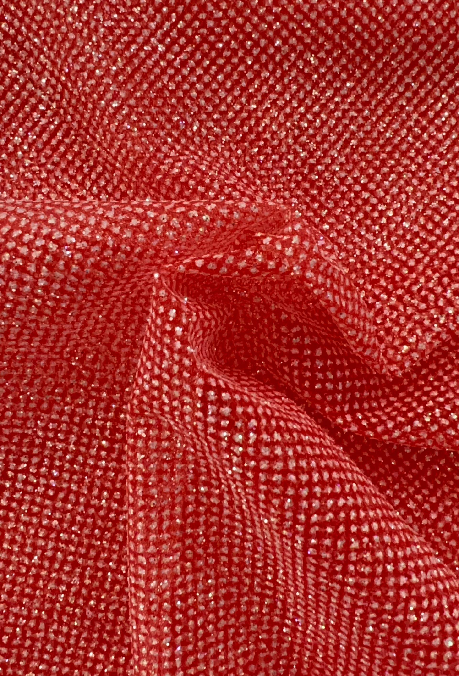 Glitter Tulle in Red
