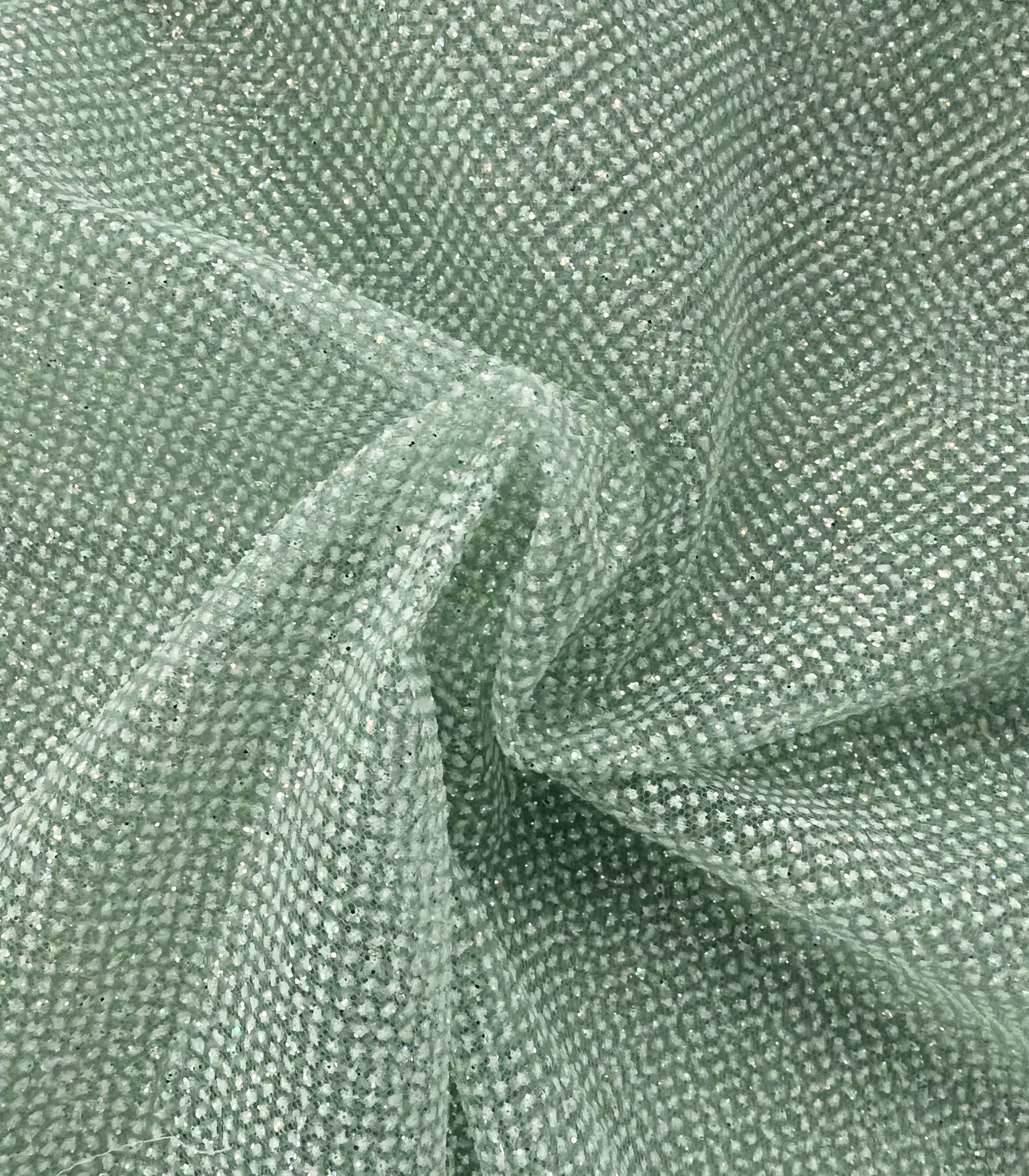 Glitter Tulle in Sage