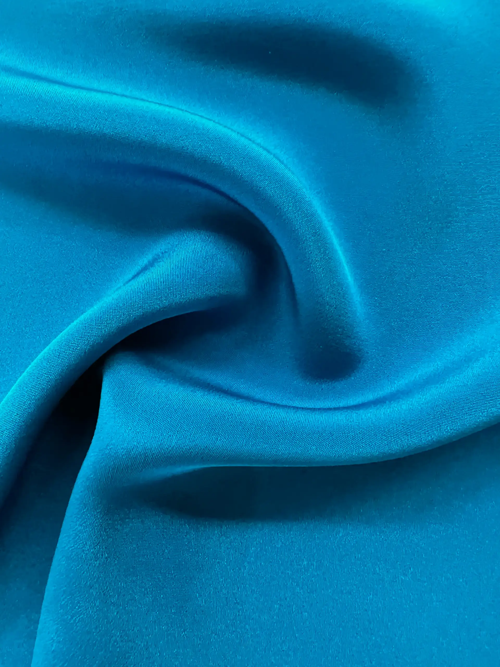 4 Ply Silk Crepe (40 Momme) in Turquoise