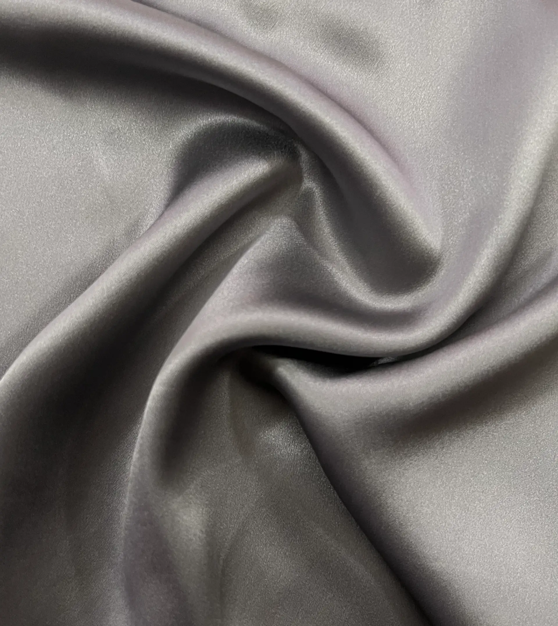 Pure Silk Charmeuse in Artic Seal Grey