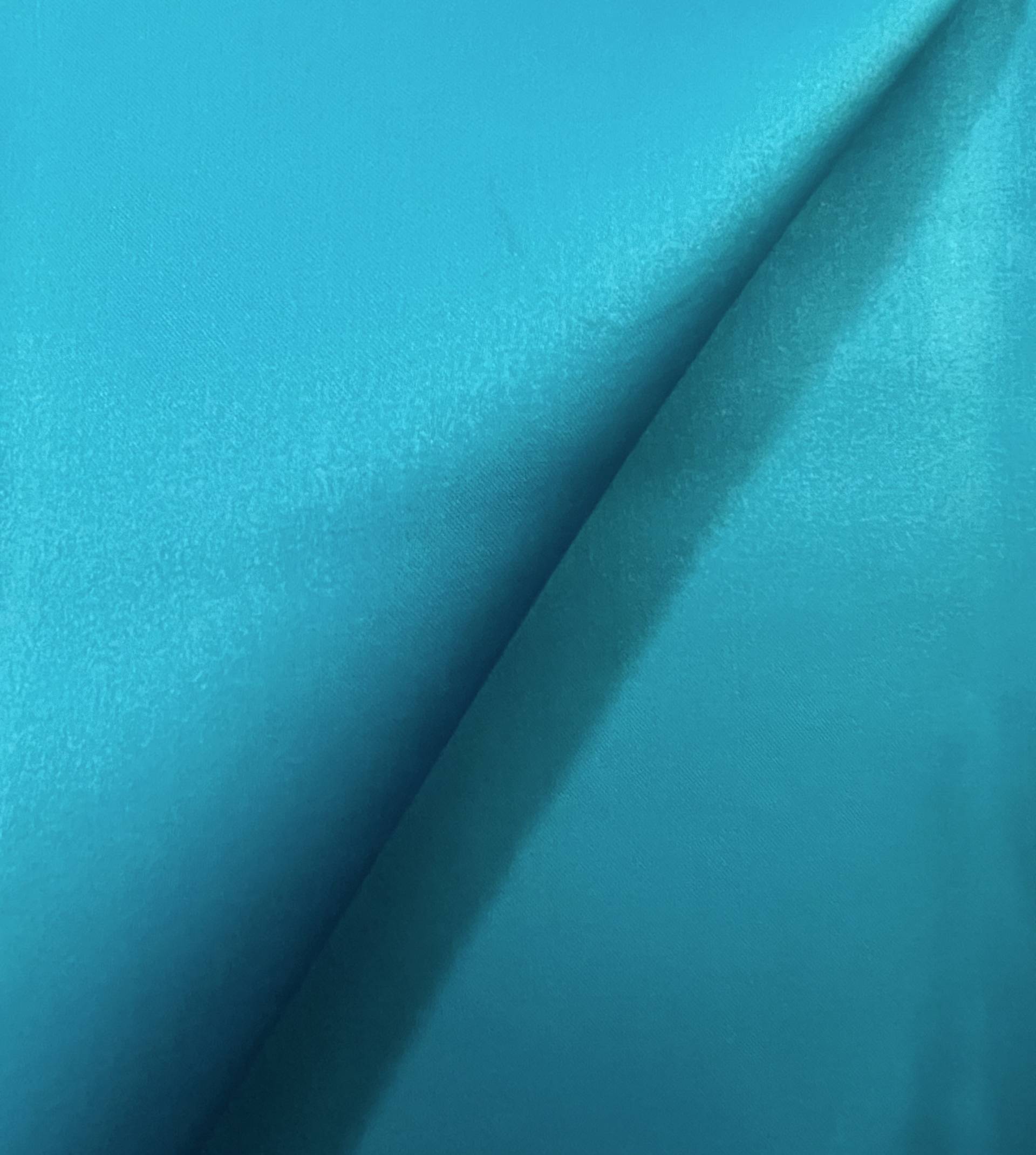Pure Silk Satin Organza in Turquoise