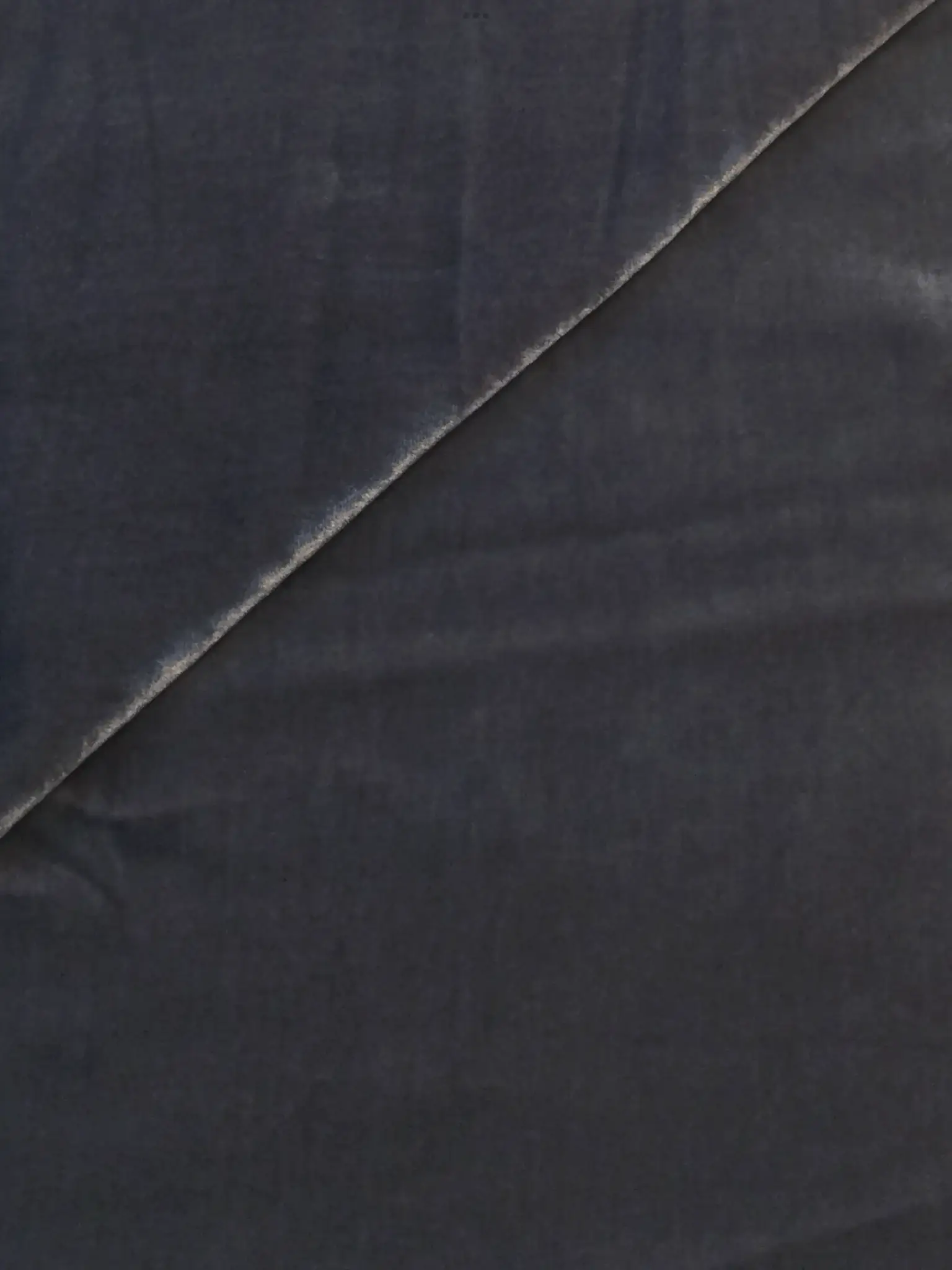 Silk and Rayon Velvet in Charcoal