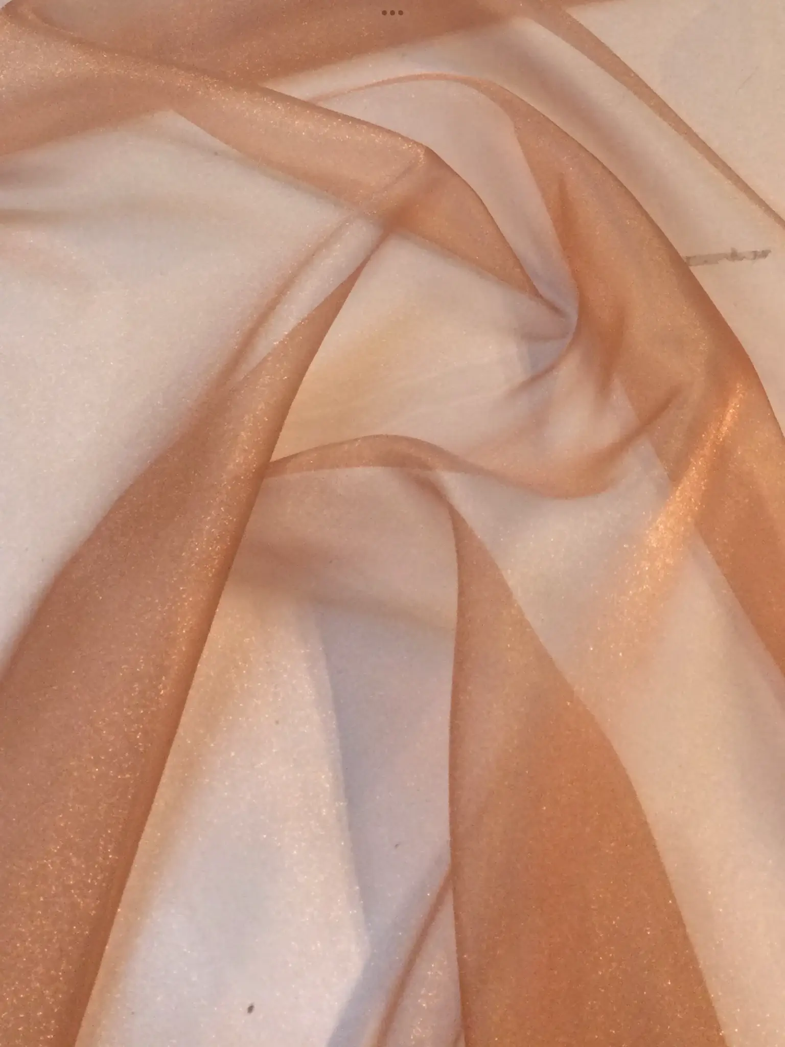Nylon Sparkle Organza in Copper