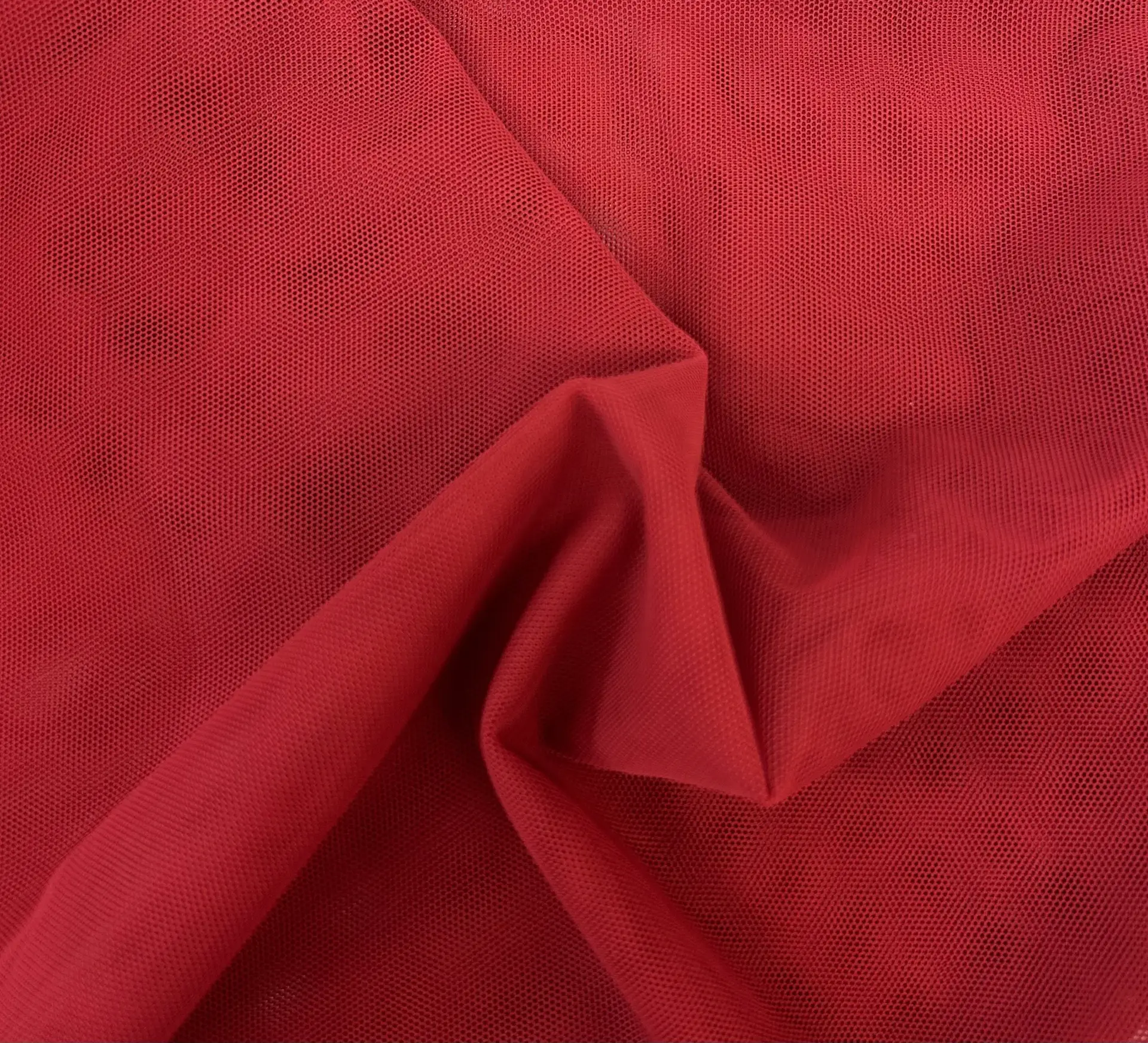 Stretch Tulle in Red