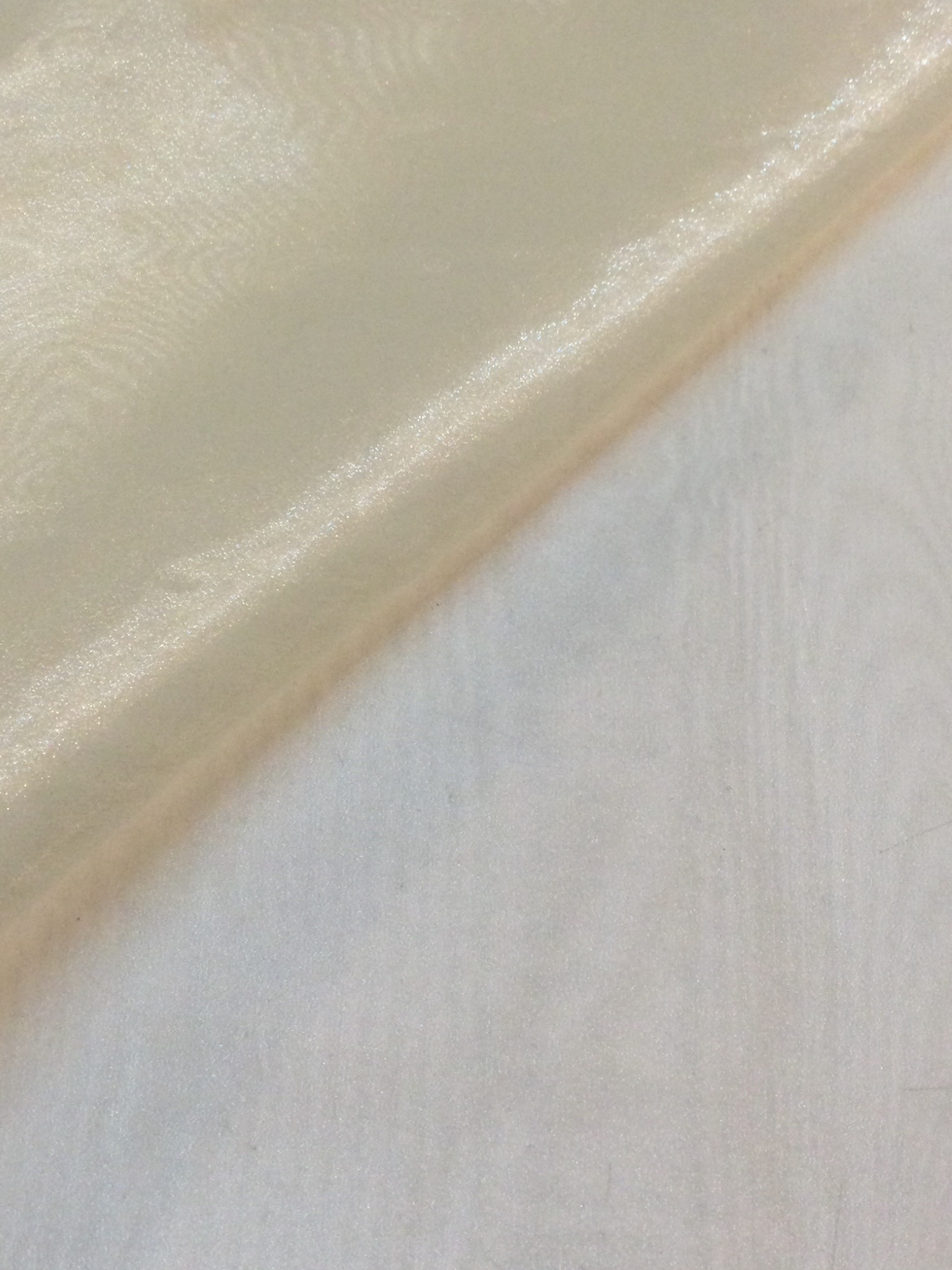 Polyester Shimmer Organza in Ivory