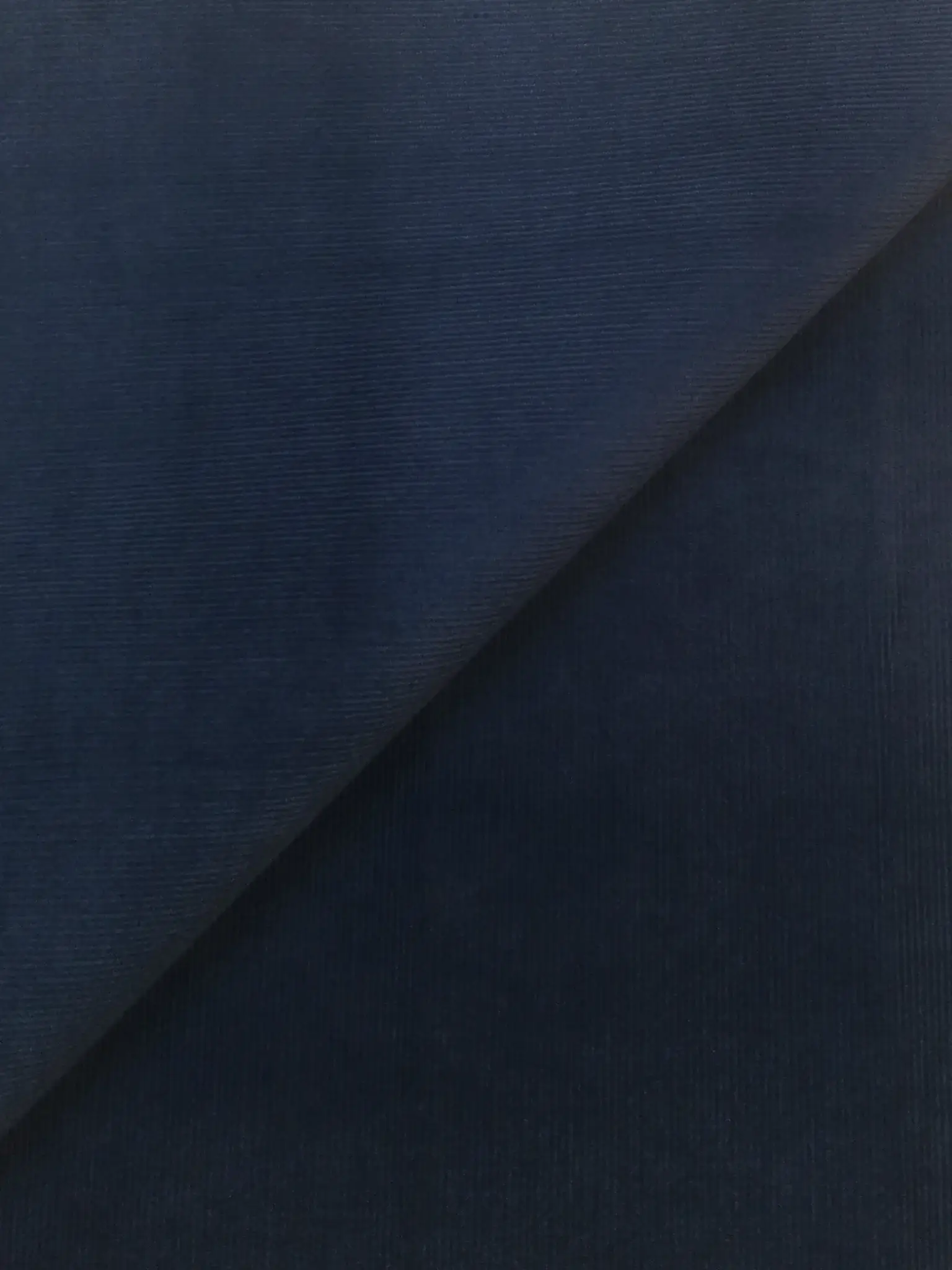 Italian Cotton Elastane 16 Wale Corduroy in Yale Blue