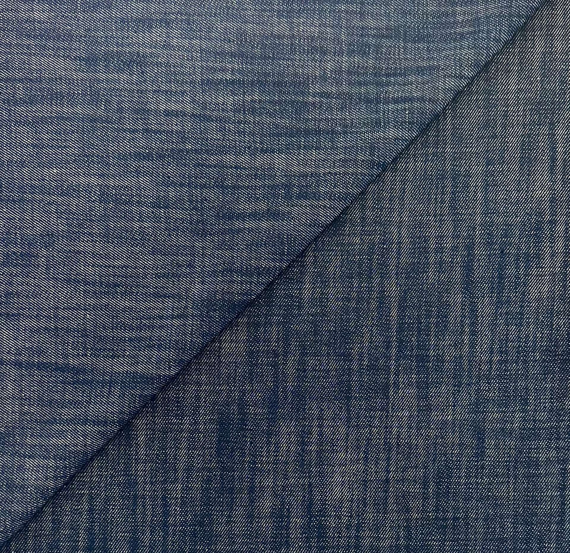 Italian Cotton Denim in Navy