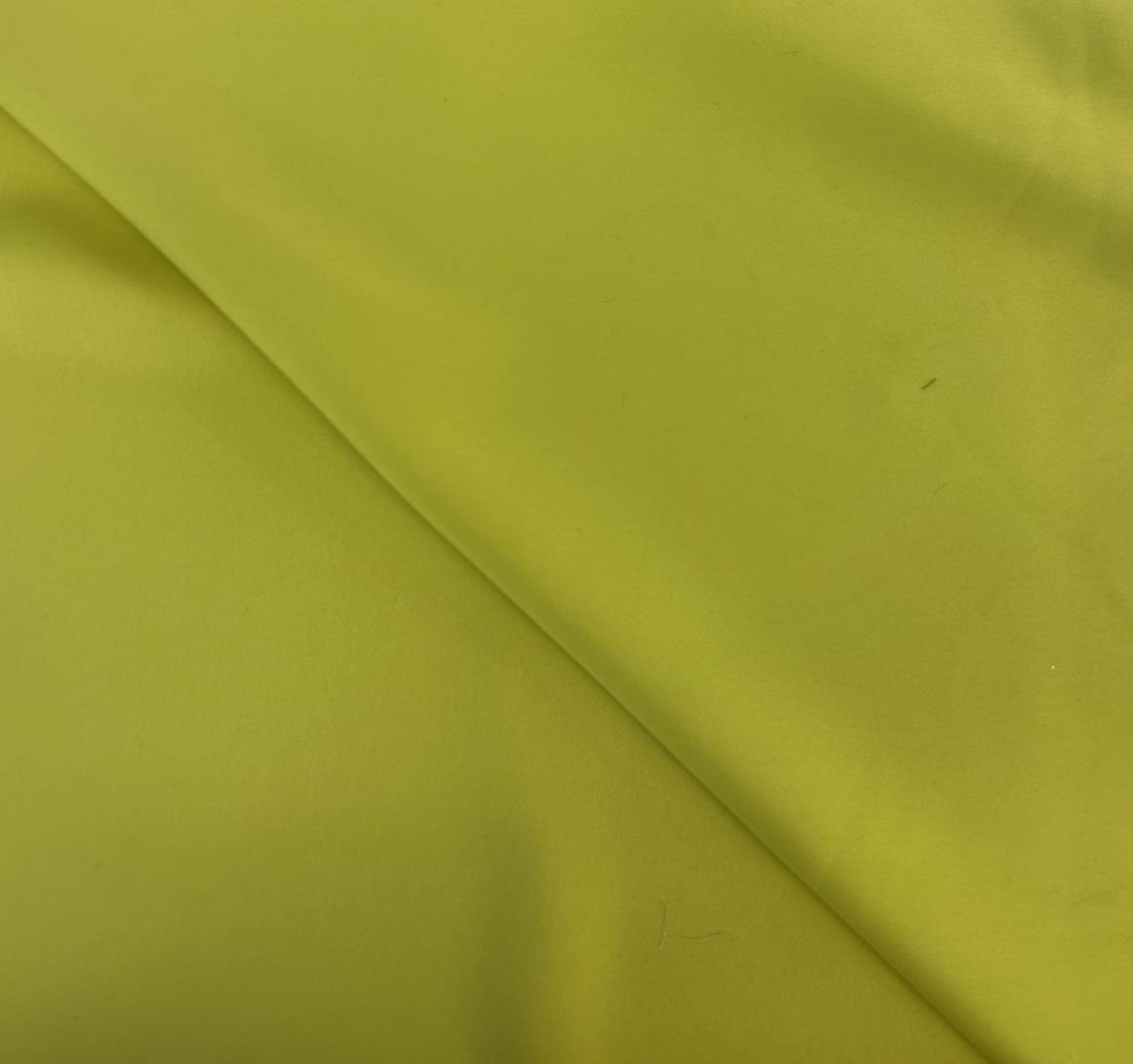Double-faced Polyester Charmeuse in Chartreuse