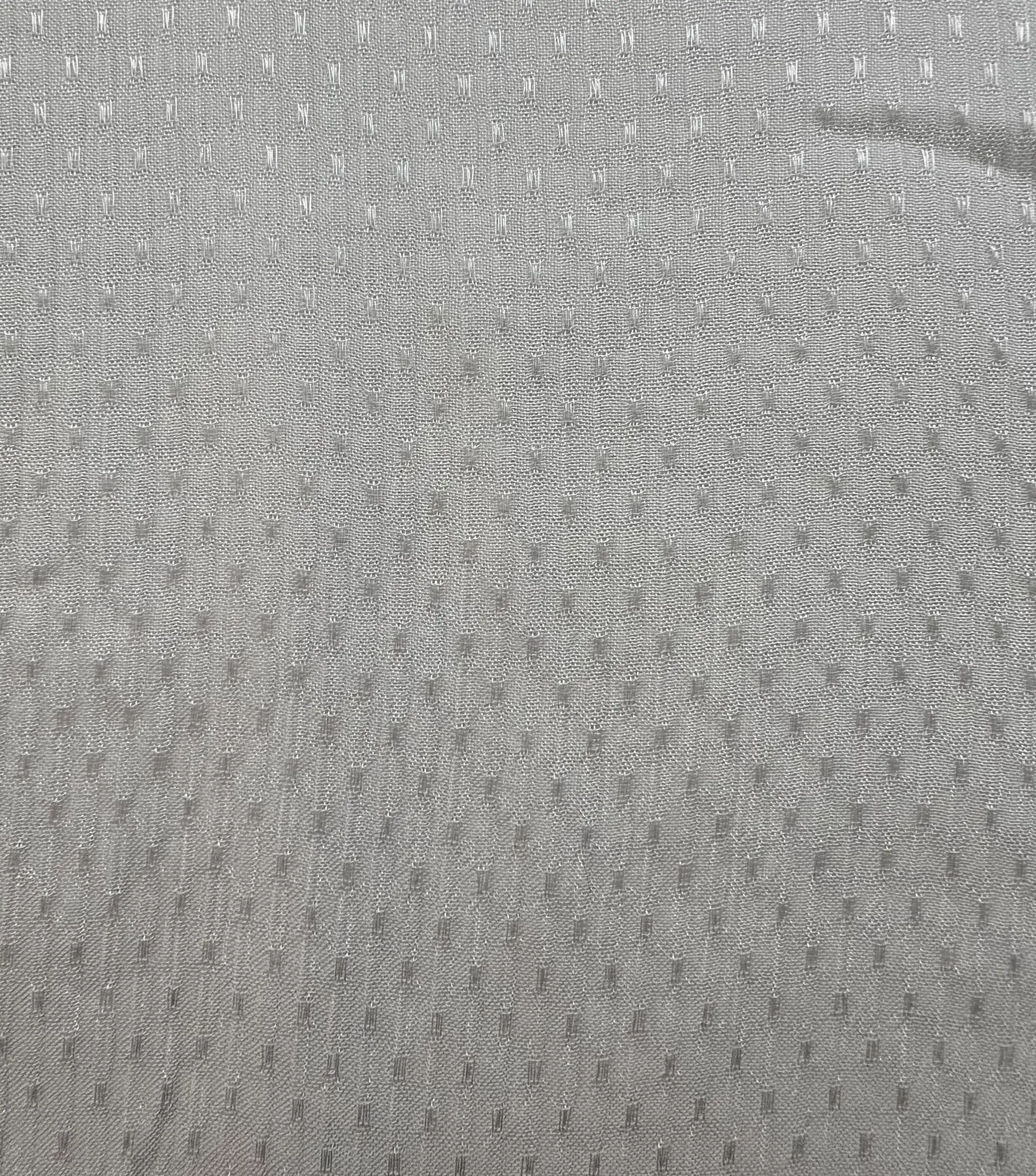 Crinkle Dotted Chiffon in White
