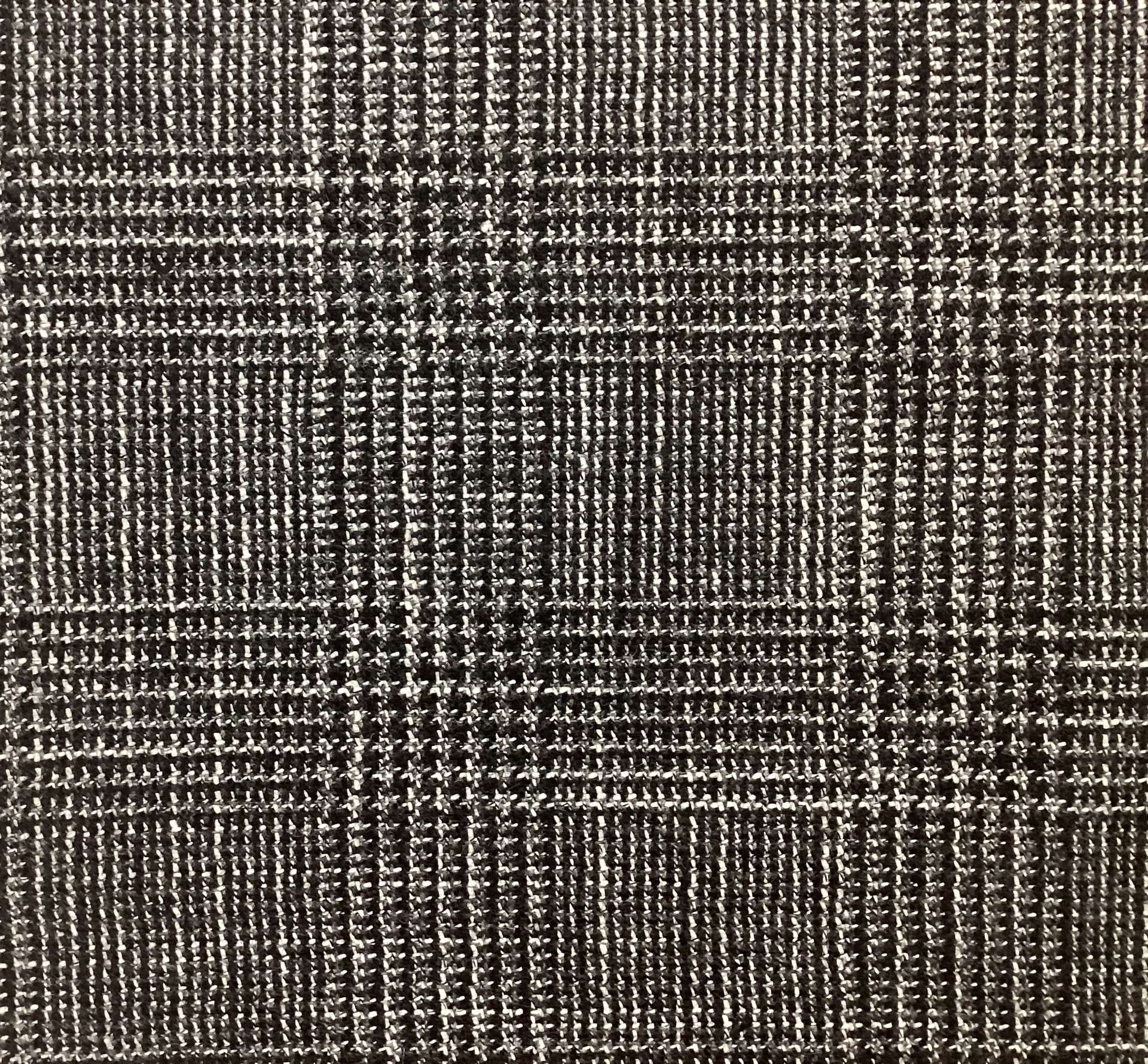 Made in Italy 60% Cashmere 40% Silk Plaid In Black & White