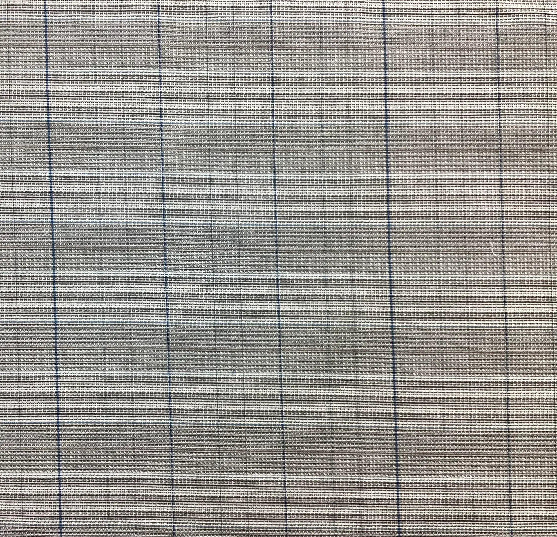 Stretch Linen & Rayon Plaid In Smoky Gray