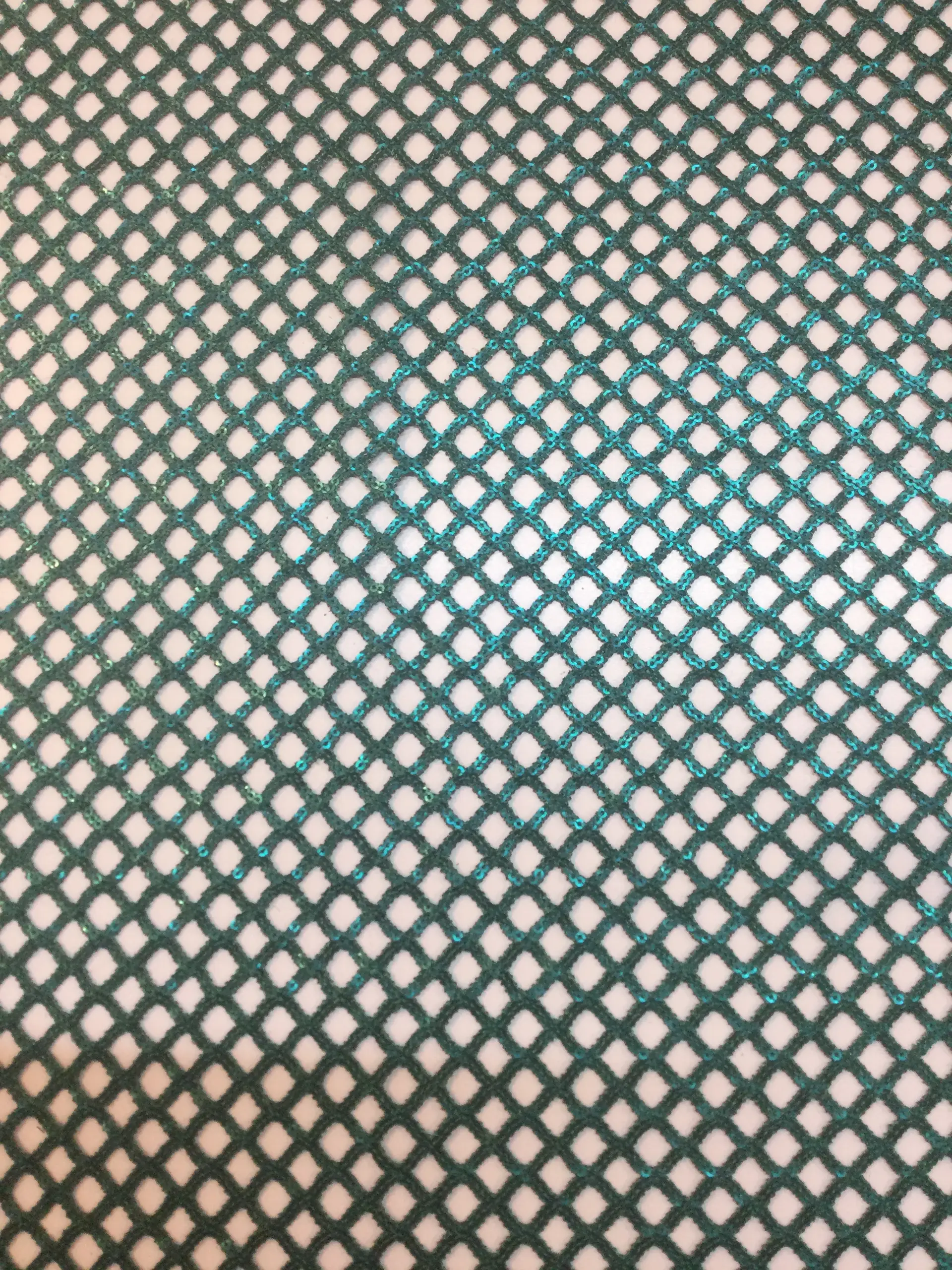 Matte Finish Fishnet Mini-Sequins in Green