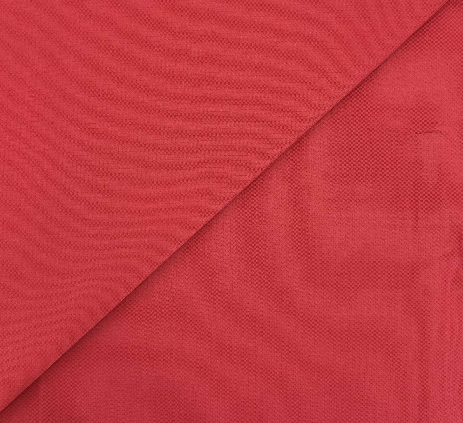 Stretch Cotton Pique in Bright Red