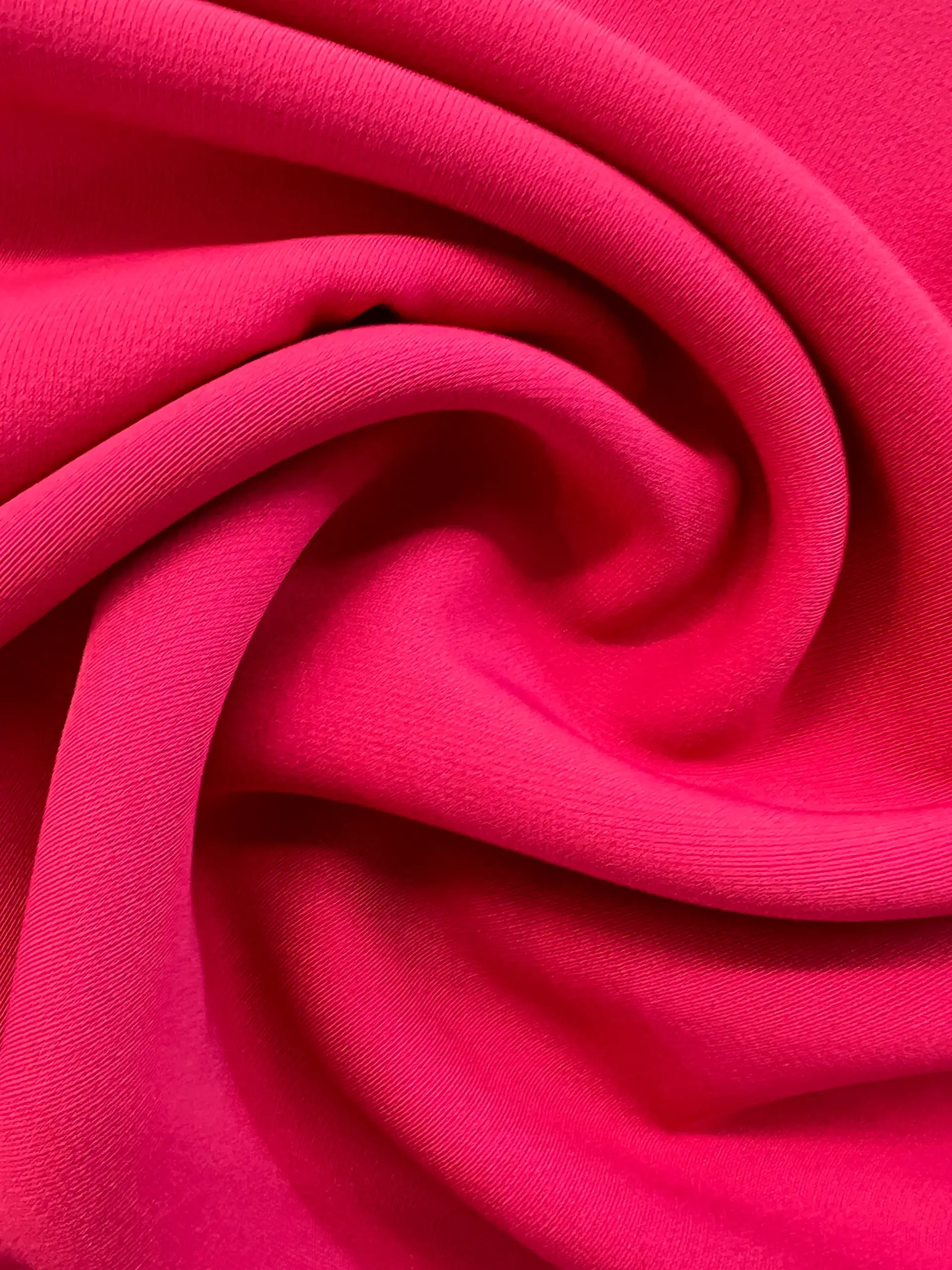 97% Poly 3% Lycra Stretch Crepe Georgette in Rose
