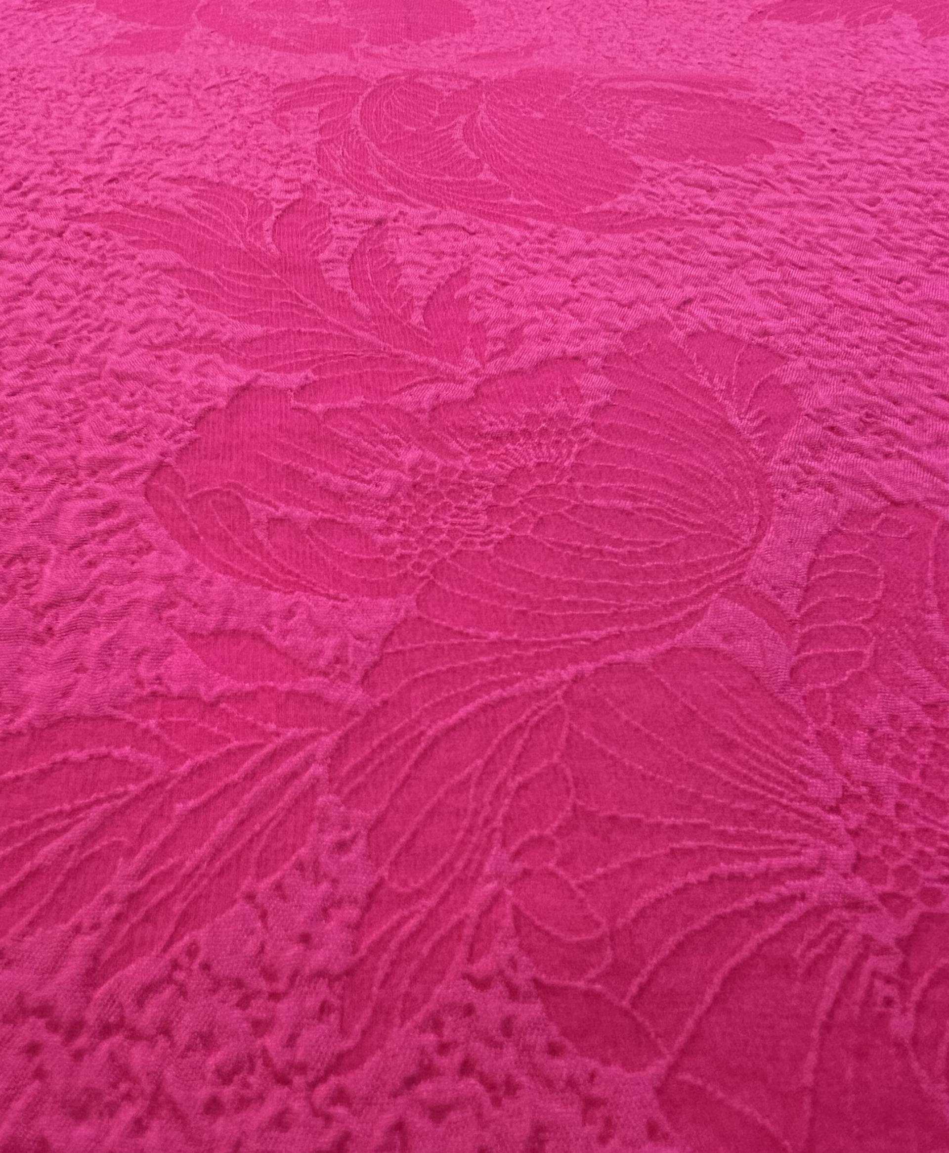 Silk Matelasse in Fuchsia