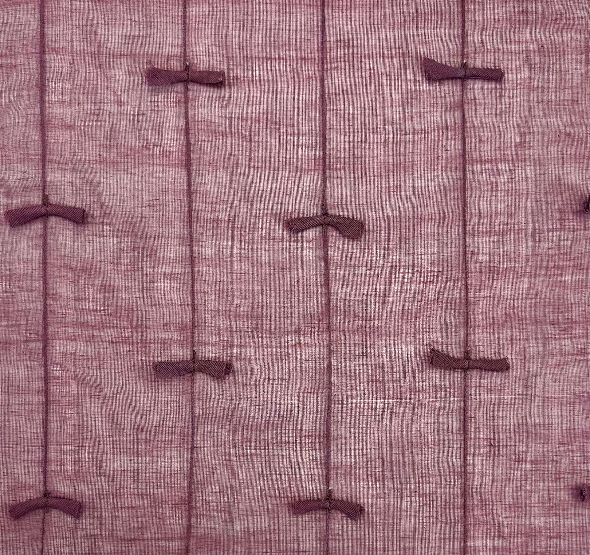 Indian Voile Novelty Bow Cotton in Sangria