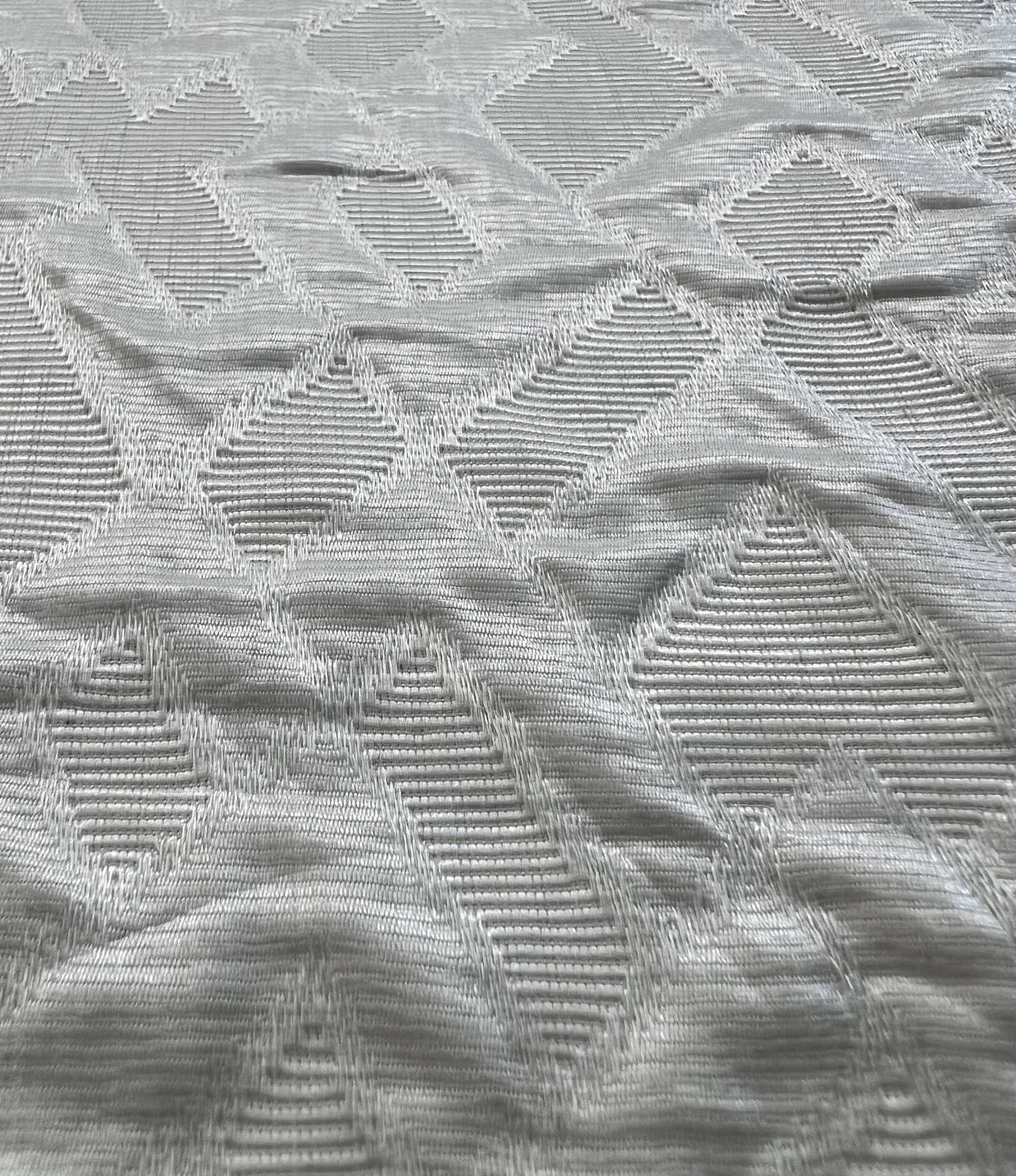 Vintage French Brocade in White