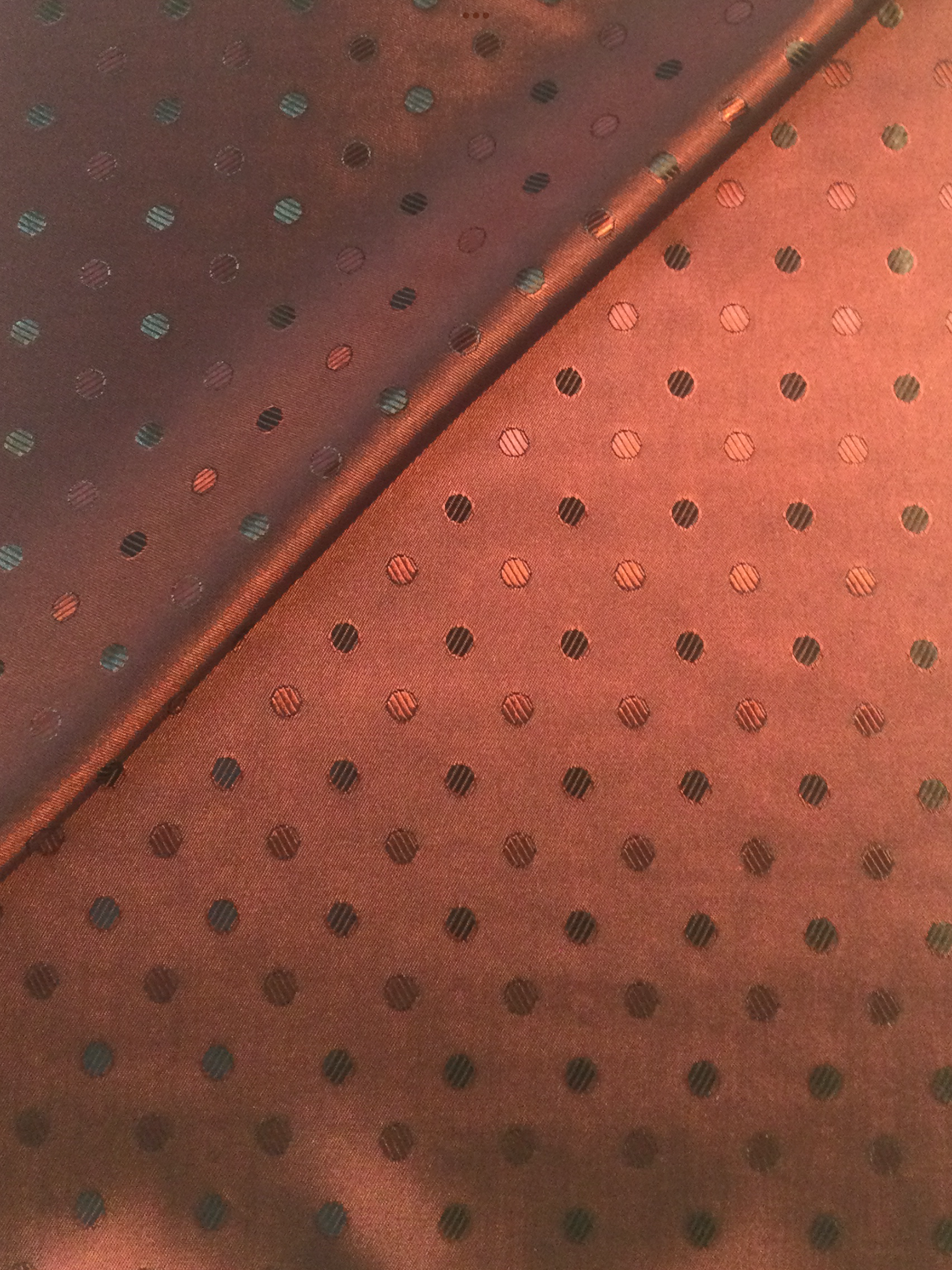 Novelty Jacquard Lining in Burgundy w/ Dots