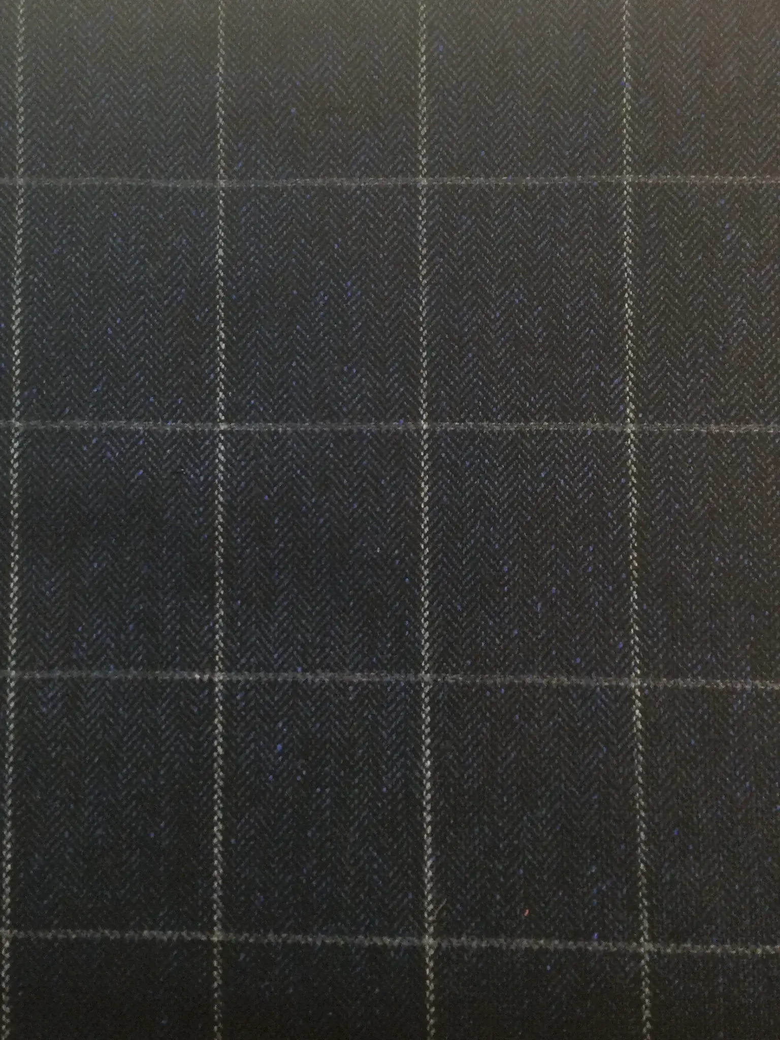 Made in Italy 55% Silk 45% Wool Windowpane Herringbone