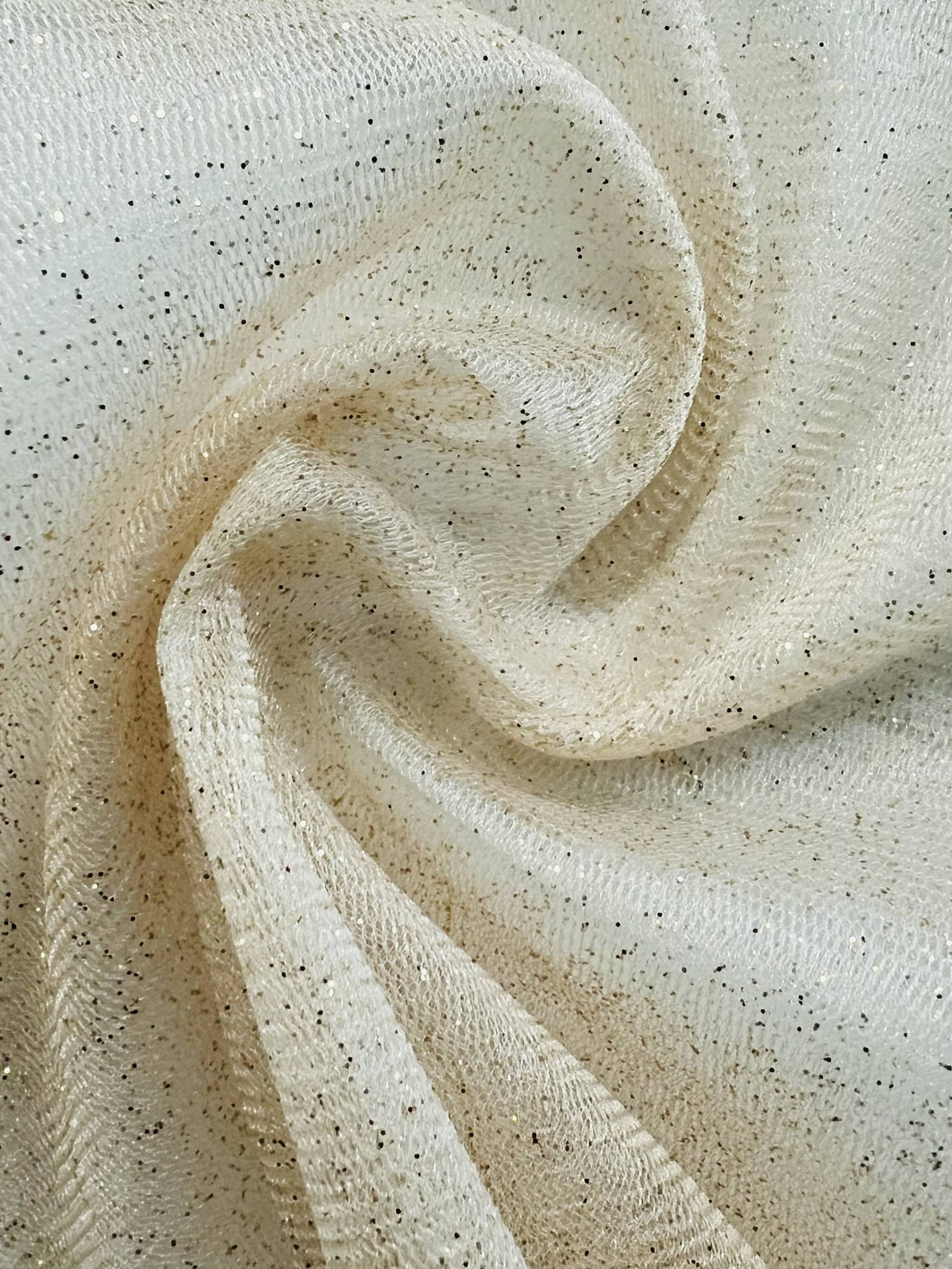 Glitter Tulle in Ivory