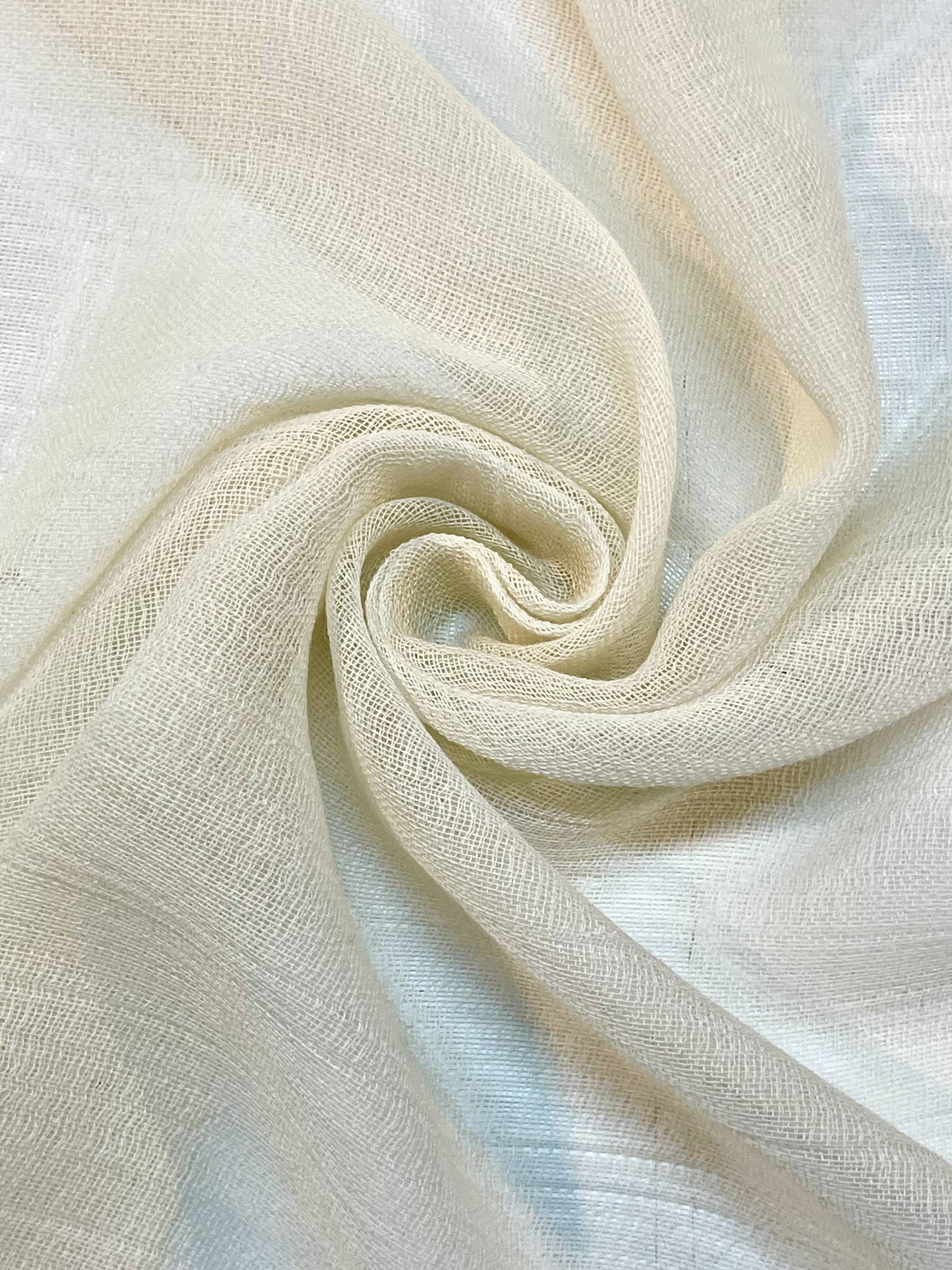 Made in Italy 100% Wool Gauze in Ivory