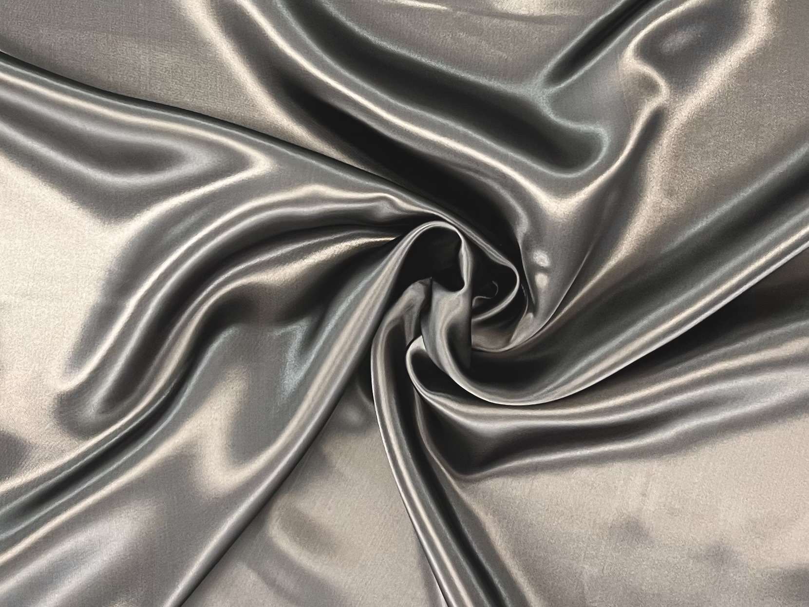 100% Viscose Satin Lining In Dark Grey