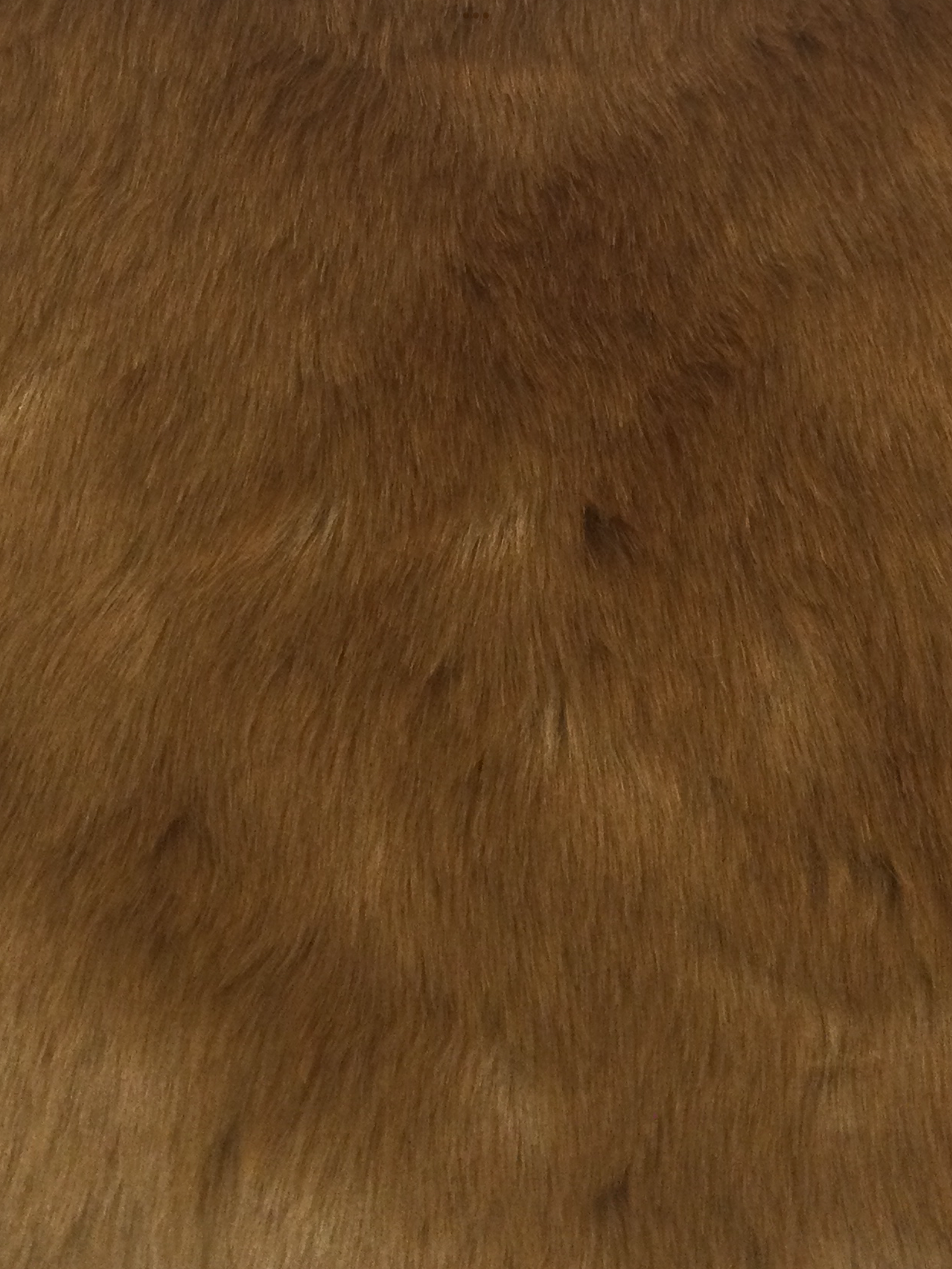 Faux Fur in Saddle