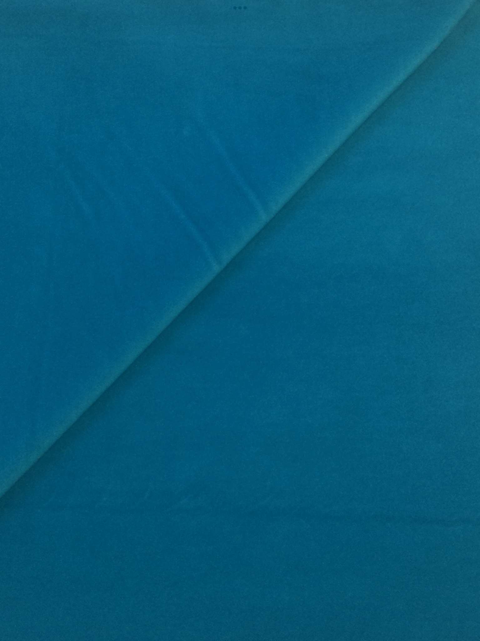 Pure Cotton Velvet in Turquoise