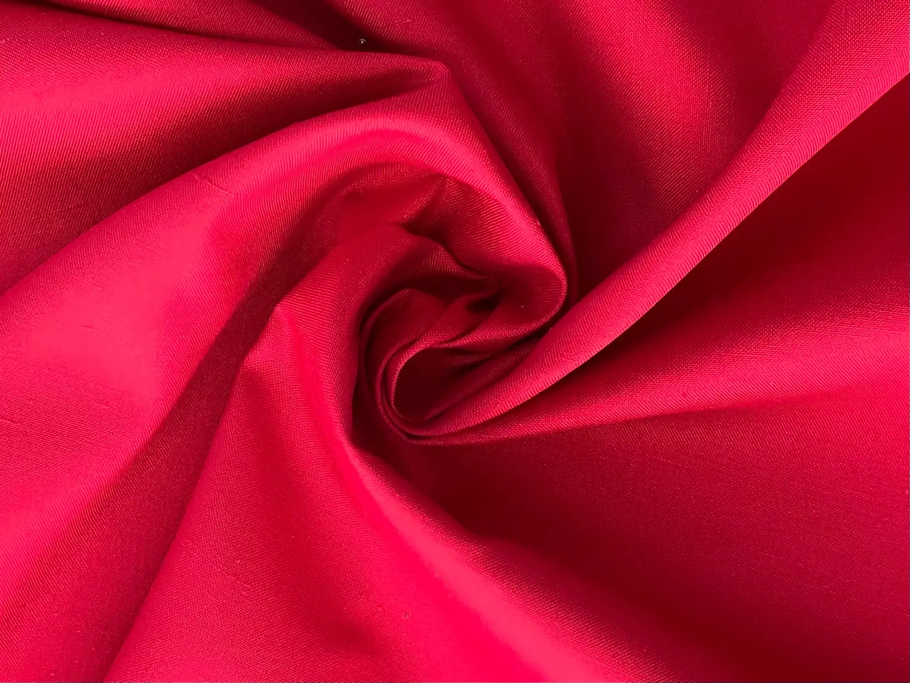 Made in Italy 100% Silk Duppioni in Red