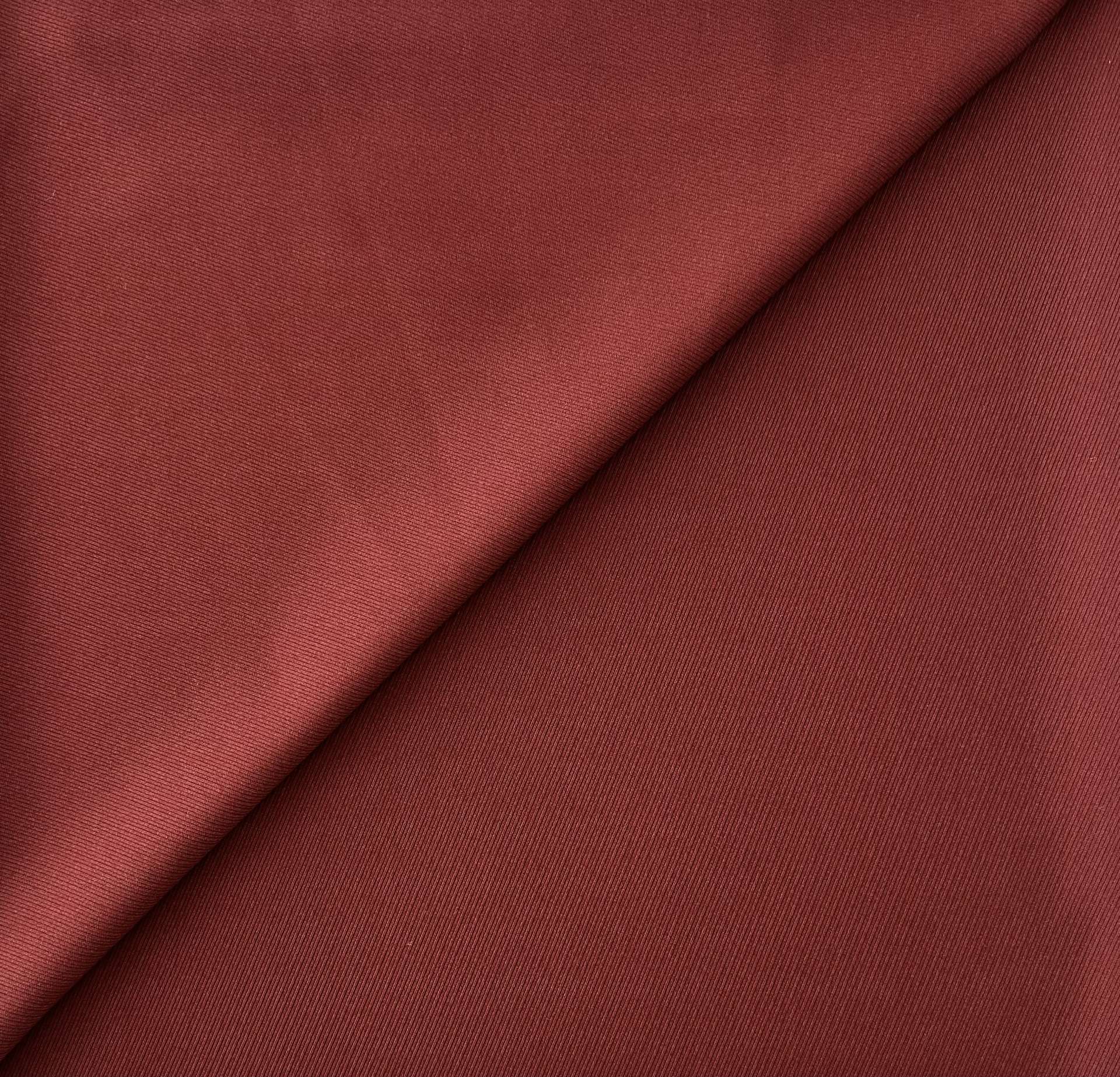 Stretch Polyester Rayon Blend Twill in Burgundy