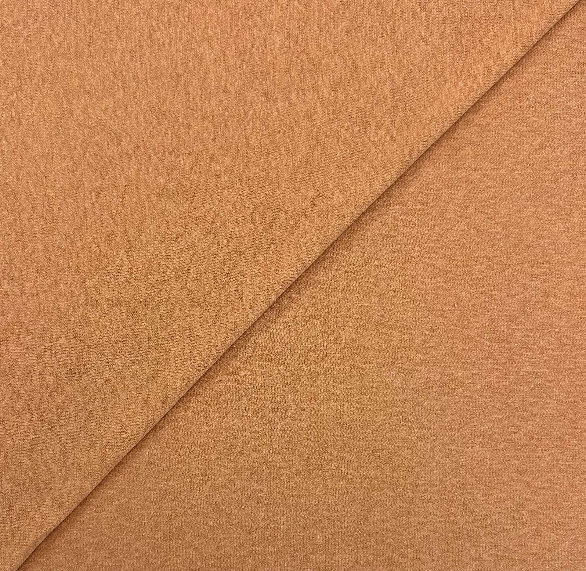 Hemp and Organic Cotton Jersey in Toffee