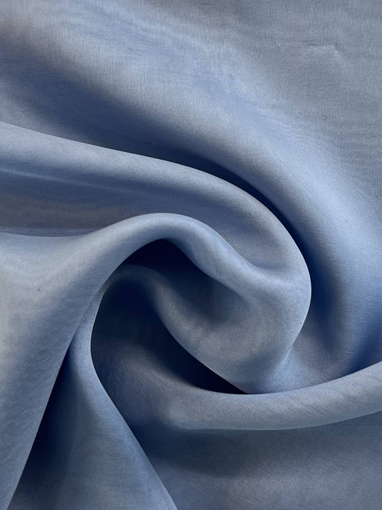 Silk Satin Chiffon in Cornflower (6.5 momme)