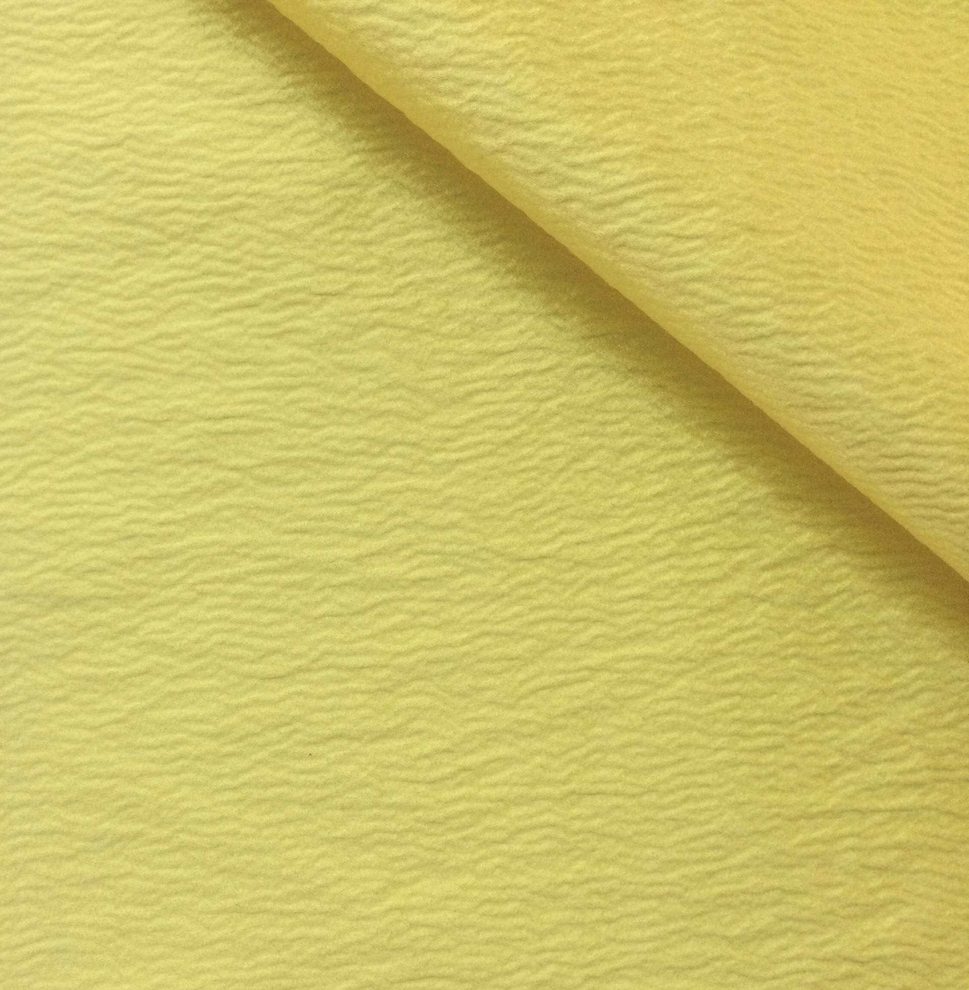Pure Silk Hammered Satin in Lemon