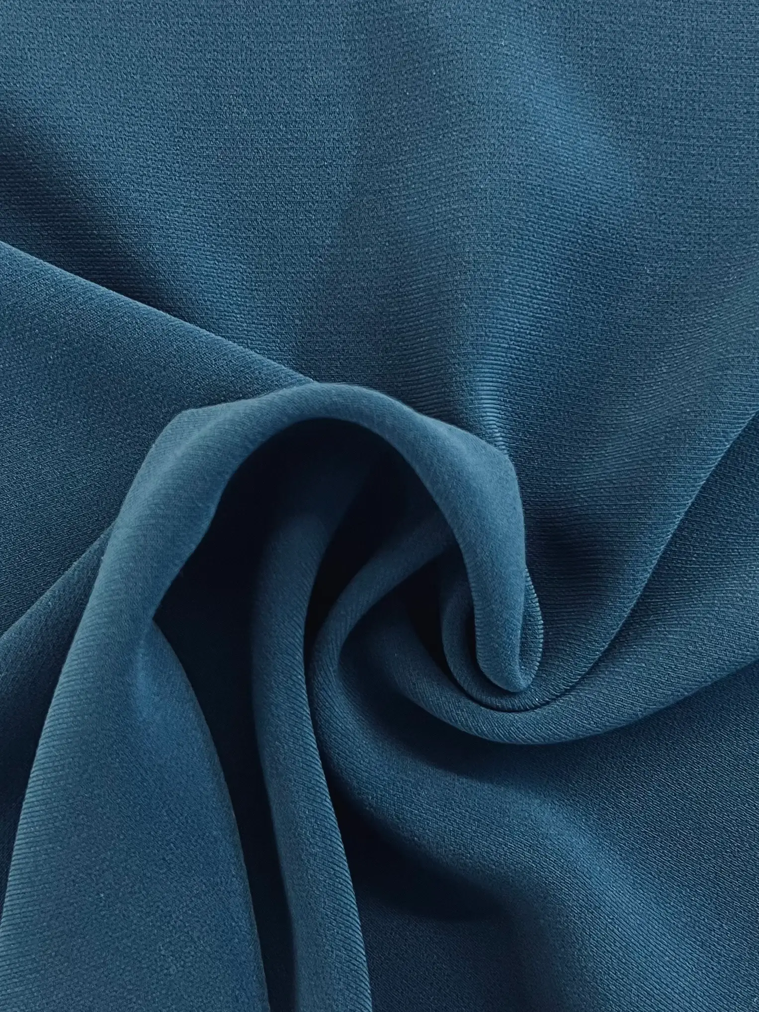 Japanese Triacetate and Polyester Blend Sponge Crepe in Dark Teal
