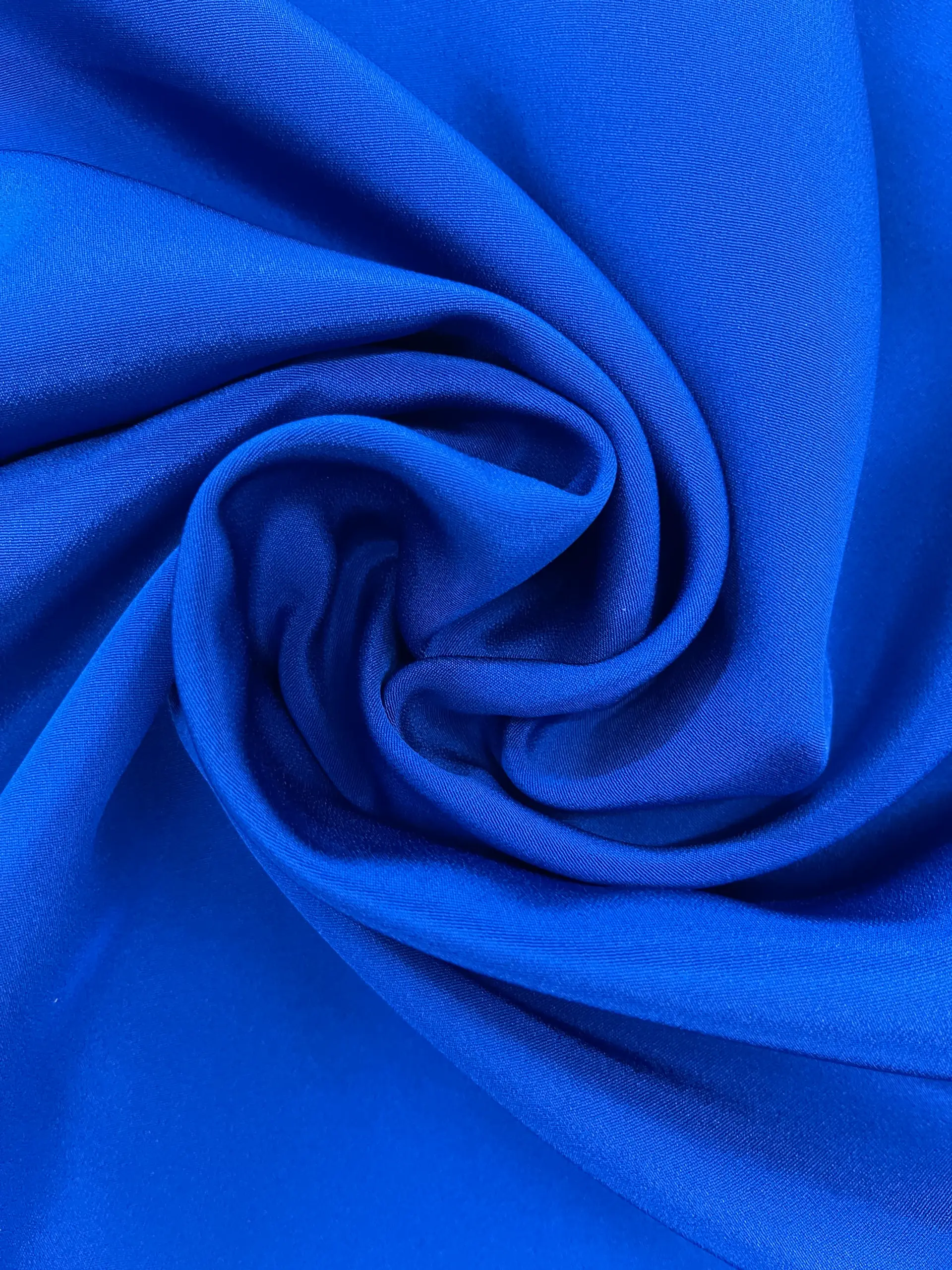 100% Silk 4 Ply Crepe in Royal Blue