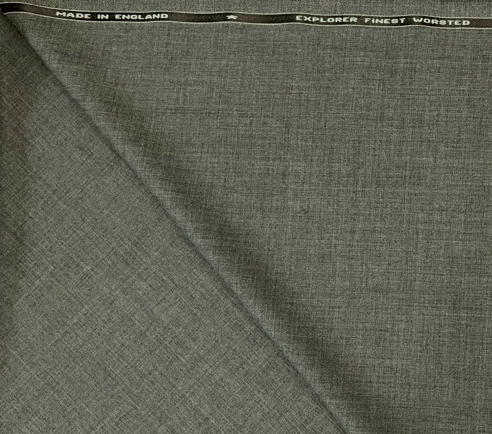Made in England Superfine Worsted Wool in Grey
